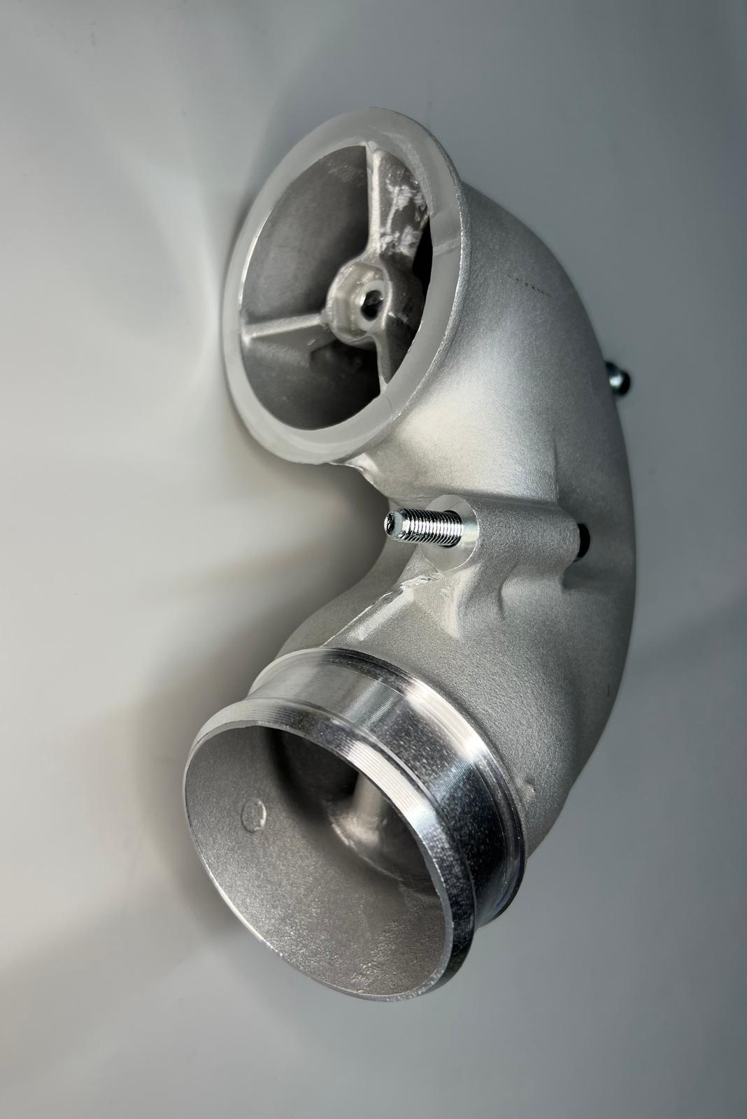 Auslassbogen 165° für G60 G-Lader mit großem Ladeluftkühler