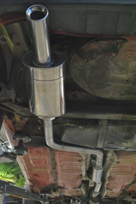 Auspuffanlage G40 Gruppe N 55mm Rohrdurchmesser mit Fächerkrümmer und Kat