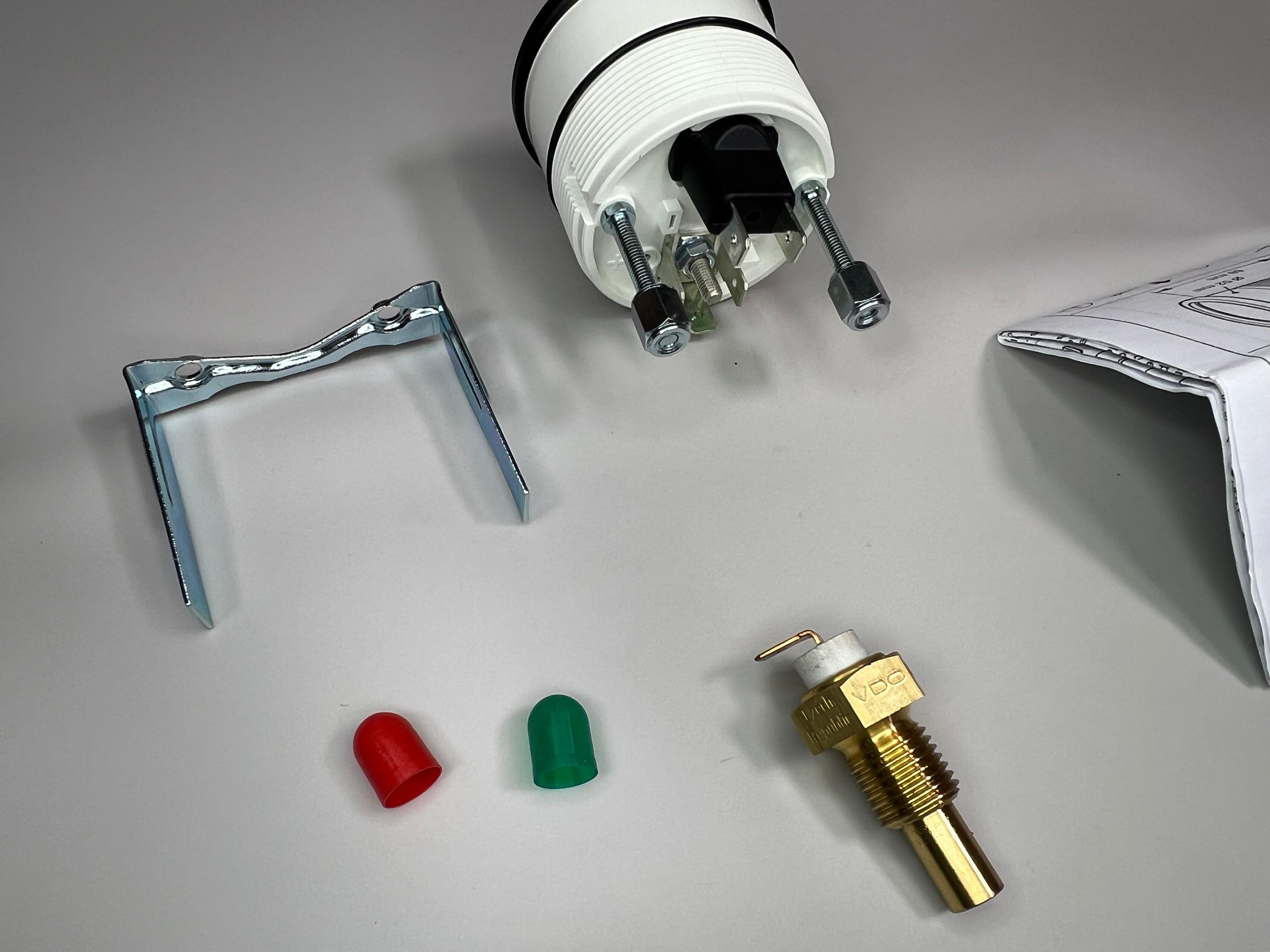 Öltemperaturanzeige mit dem Sensor in der Ölwanne