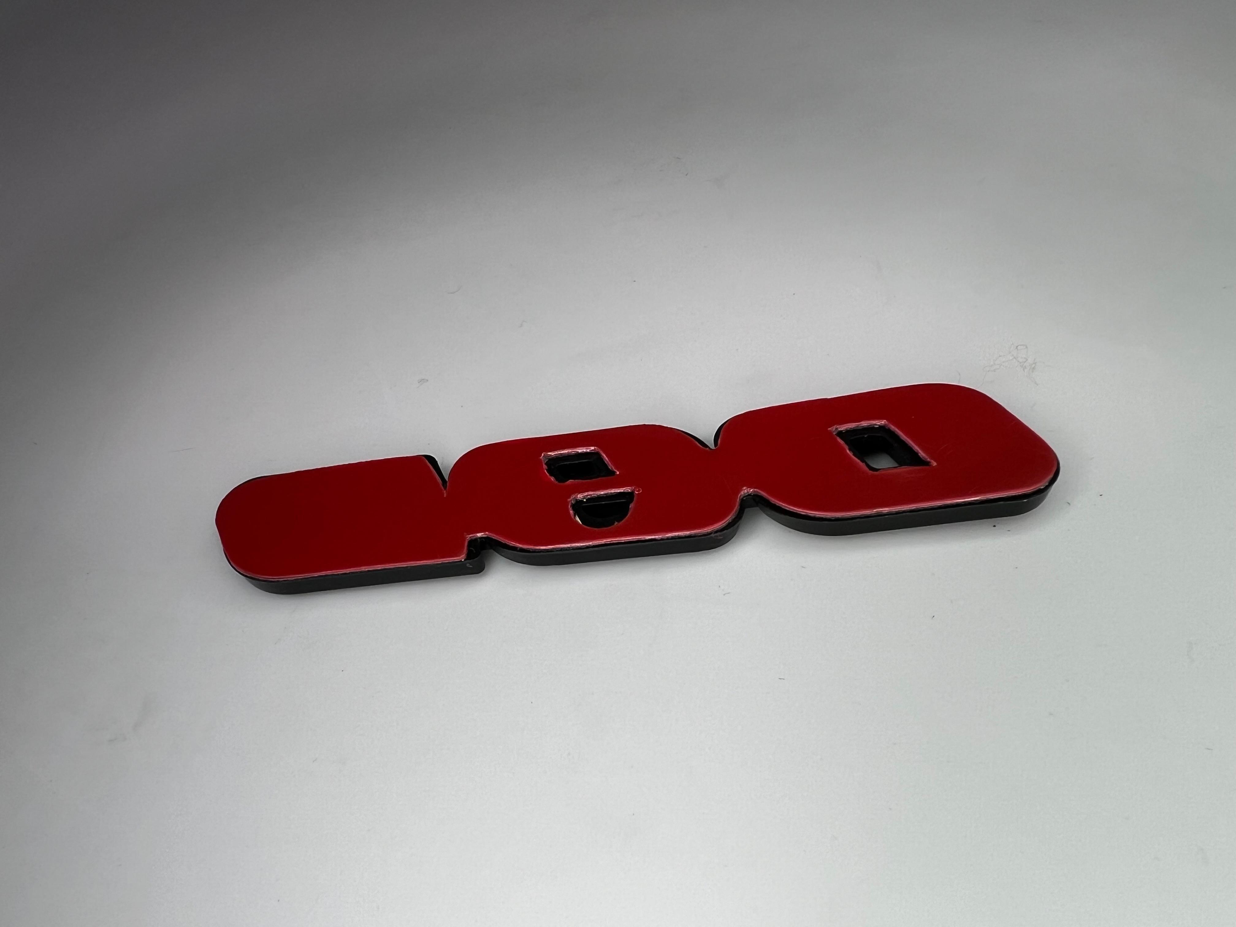 Emblem G60 Rot und Schwarz aus Kunststoff für Golf Corrado und Passat zum Aufkleben