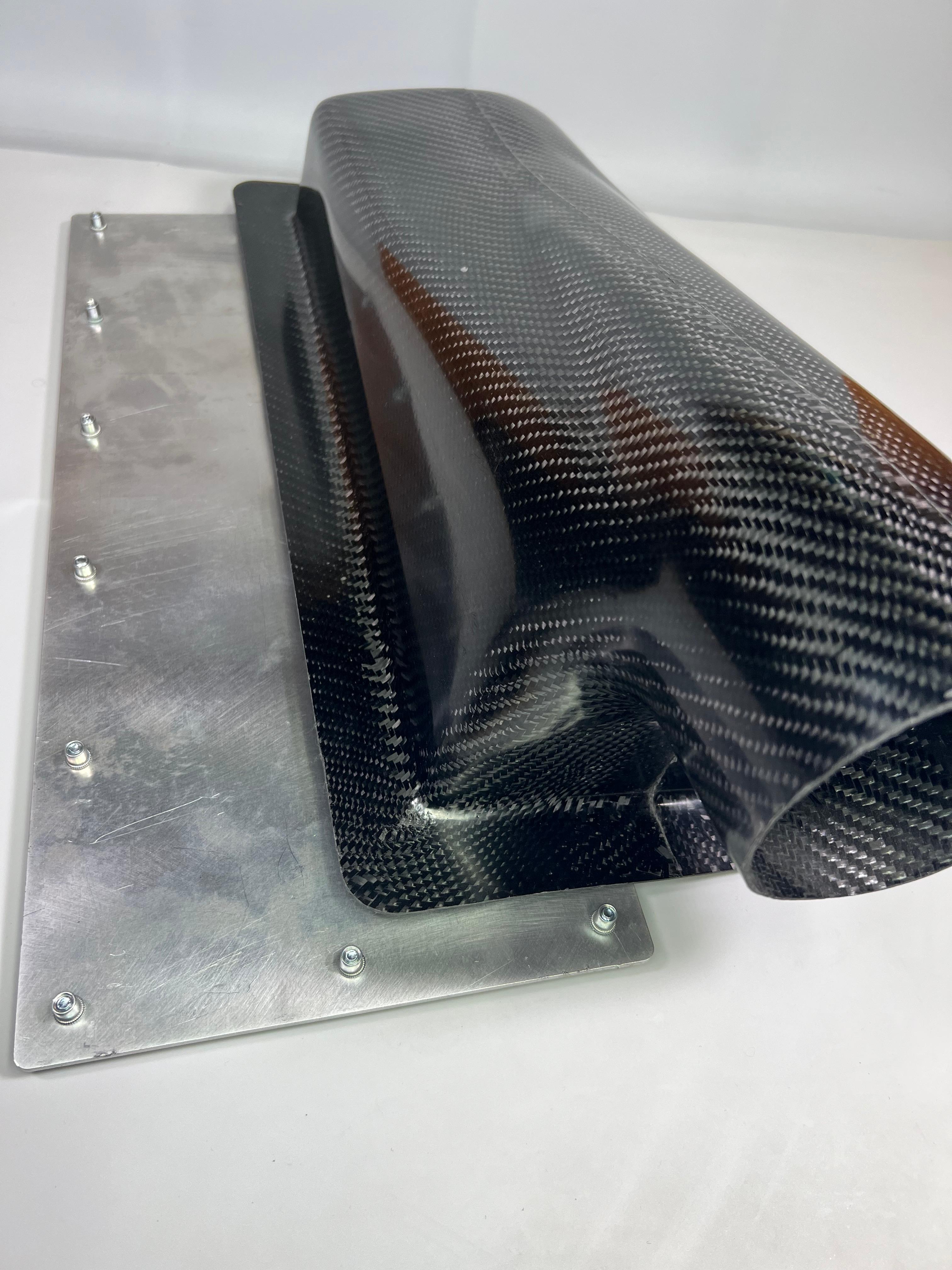 Carbon Airbox Luftsammler klein für unsere Polo und Golf mit Einzeldrosselanlage oder Doppelvergaser