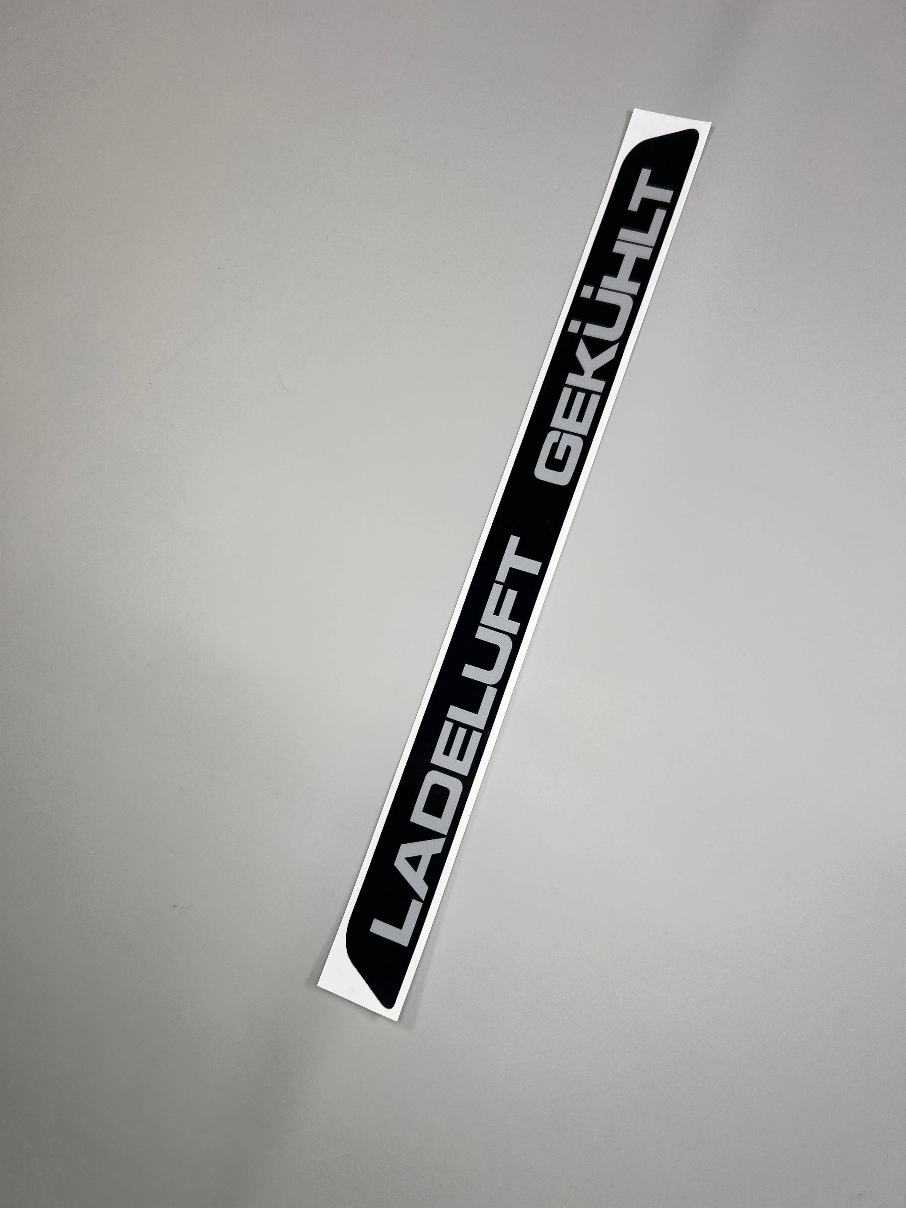 Aufkleber Intercooler und Ladeluft Gekühlt Kühler für das Lüfter Abdeckblech oberteil für Polo III G