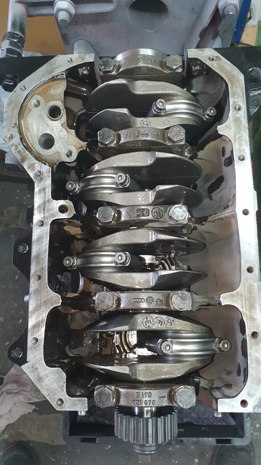 Motorblock 1,8 Liter VW G60 PG  mit Wiseco Kolben  K1 Pleuel neu aufgebaut