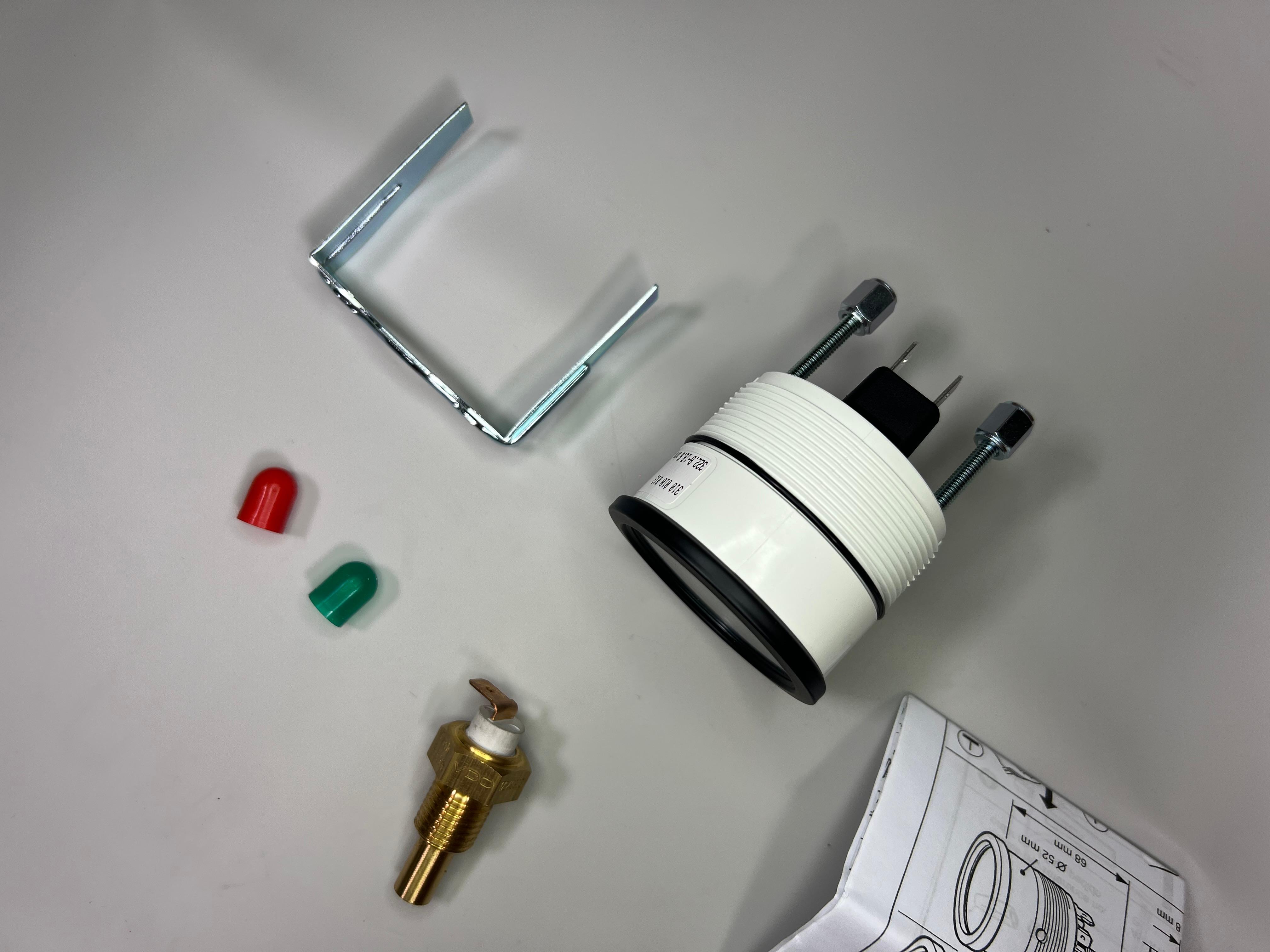 Öltemperaturanzeige mit dem Sensor in der Ölwanne