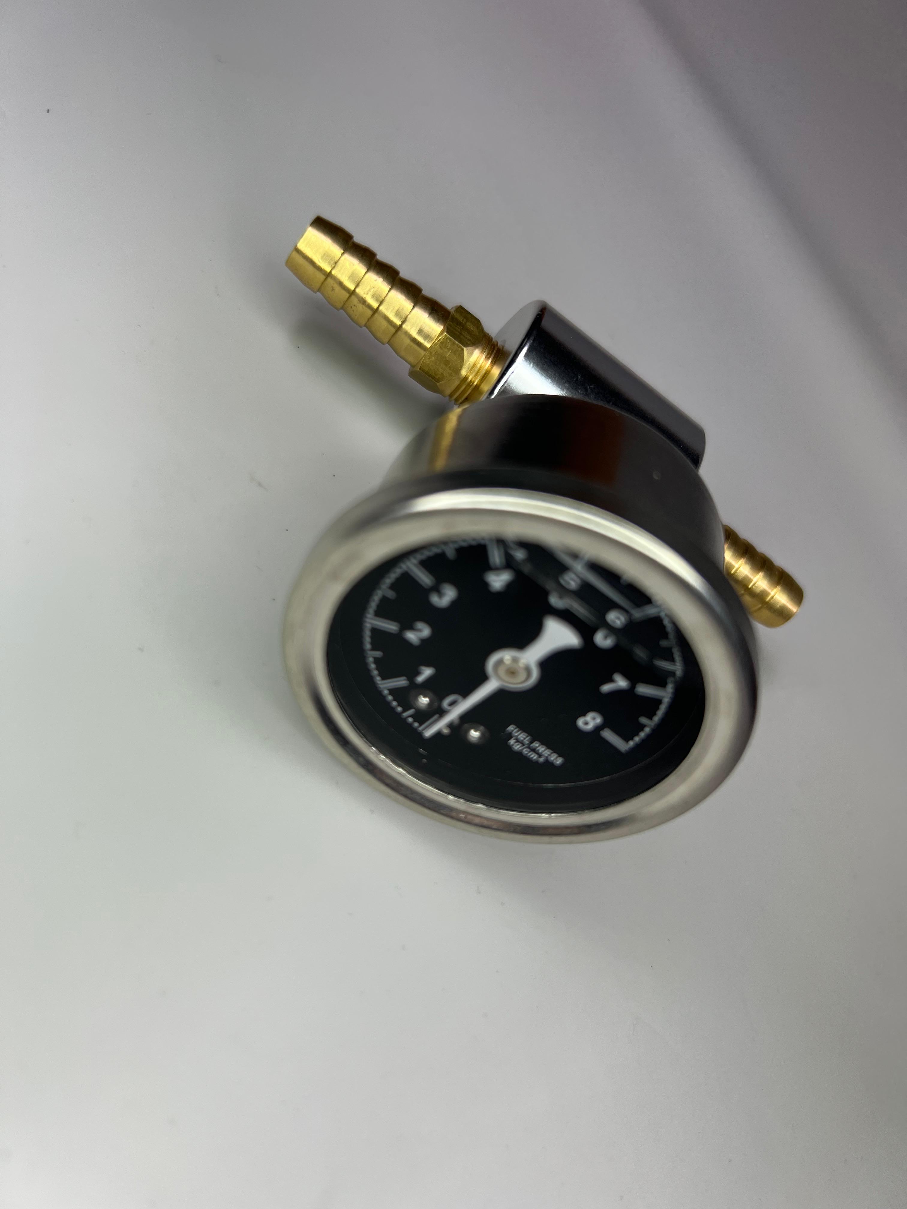 Kraftstoff Druckanzeige von 0 bis 8/11 bar mit passendem Adapter