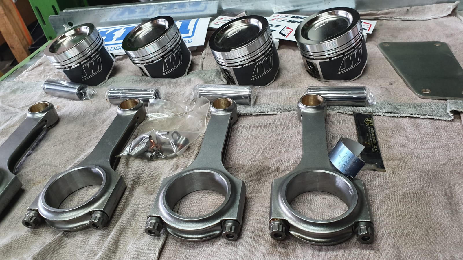 Motorblock 1,8 Liter VW G60 PG  mit Wiseco Kolben  K1 Pleuel neu aufgebaut