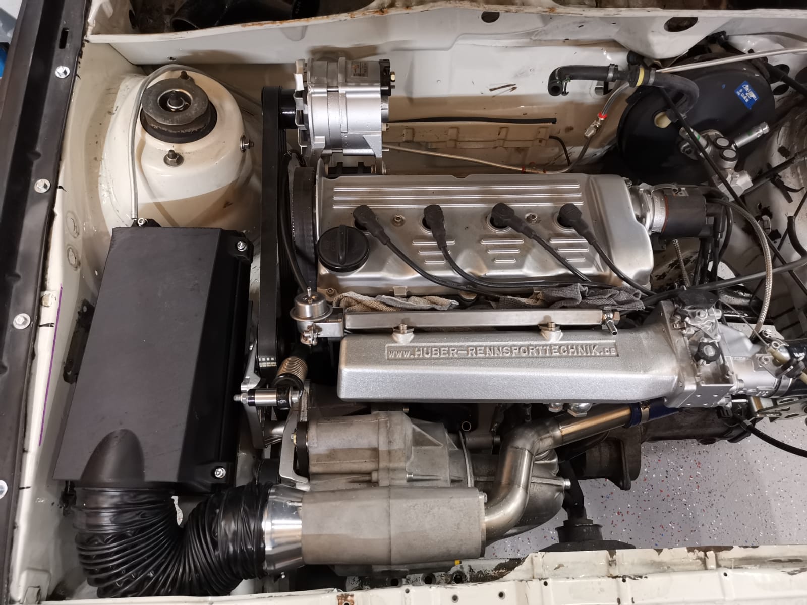 Luftfilterkasten Oberteil mit 89 mm Anschluss und Unterteil für Golf I oder Scirocco mit G60 Motor