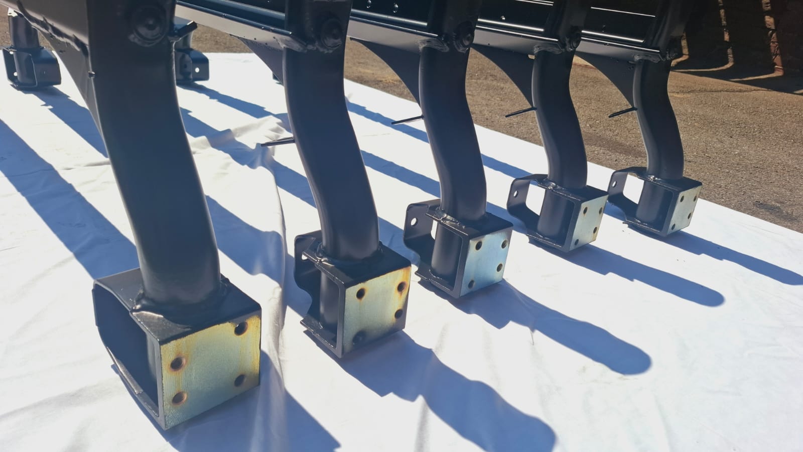Hinterachse Polo G40 mit Stabilisator verzinkt gepulvert und Hohlraumversiegelt
