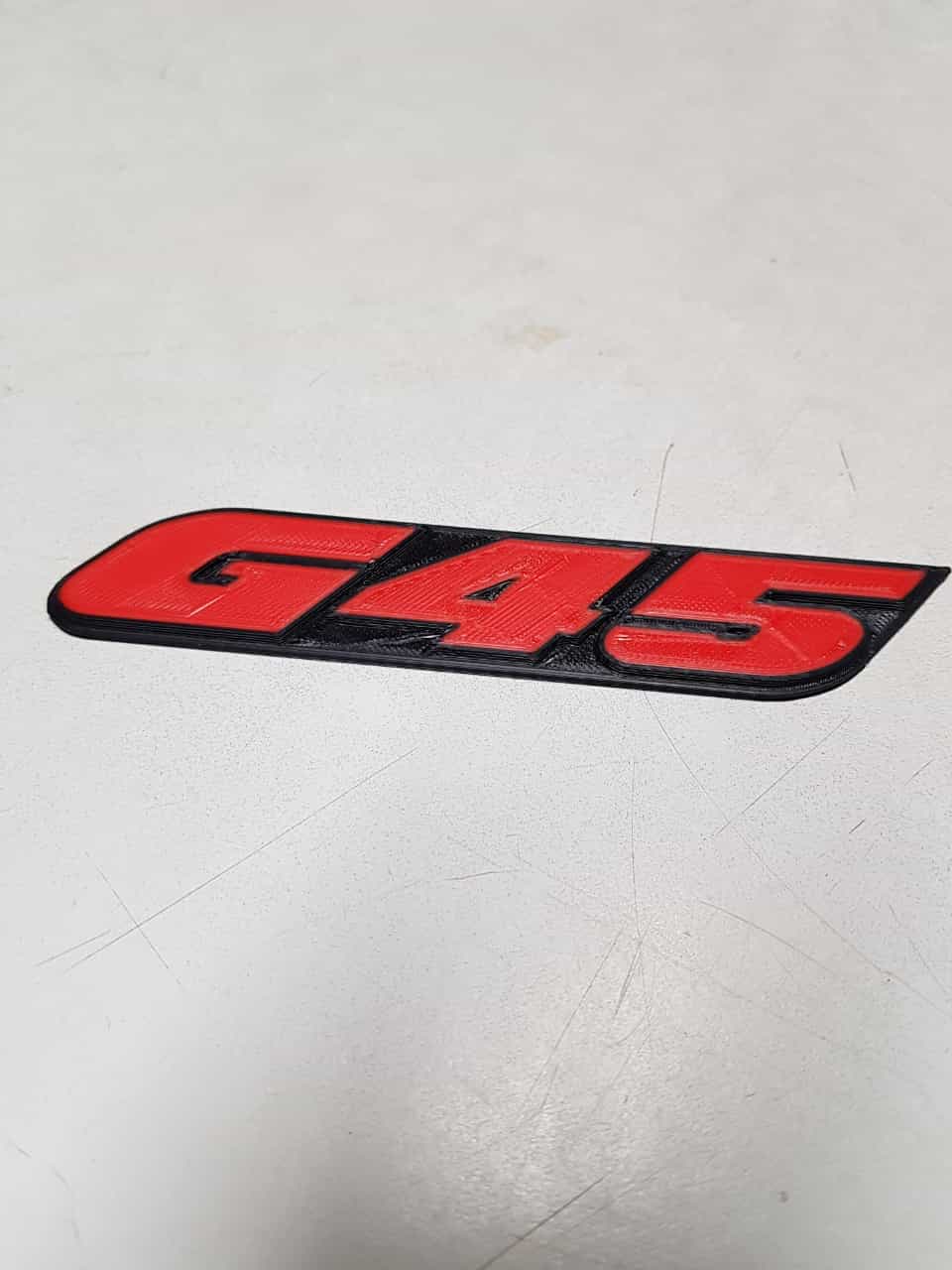 Polo G45 Emblem für den Kühlergrill oder den Heckdeckel aus Kunststoff zum aufkleben