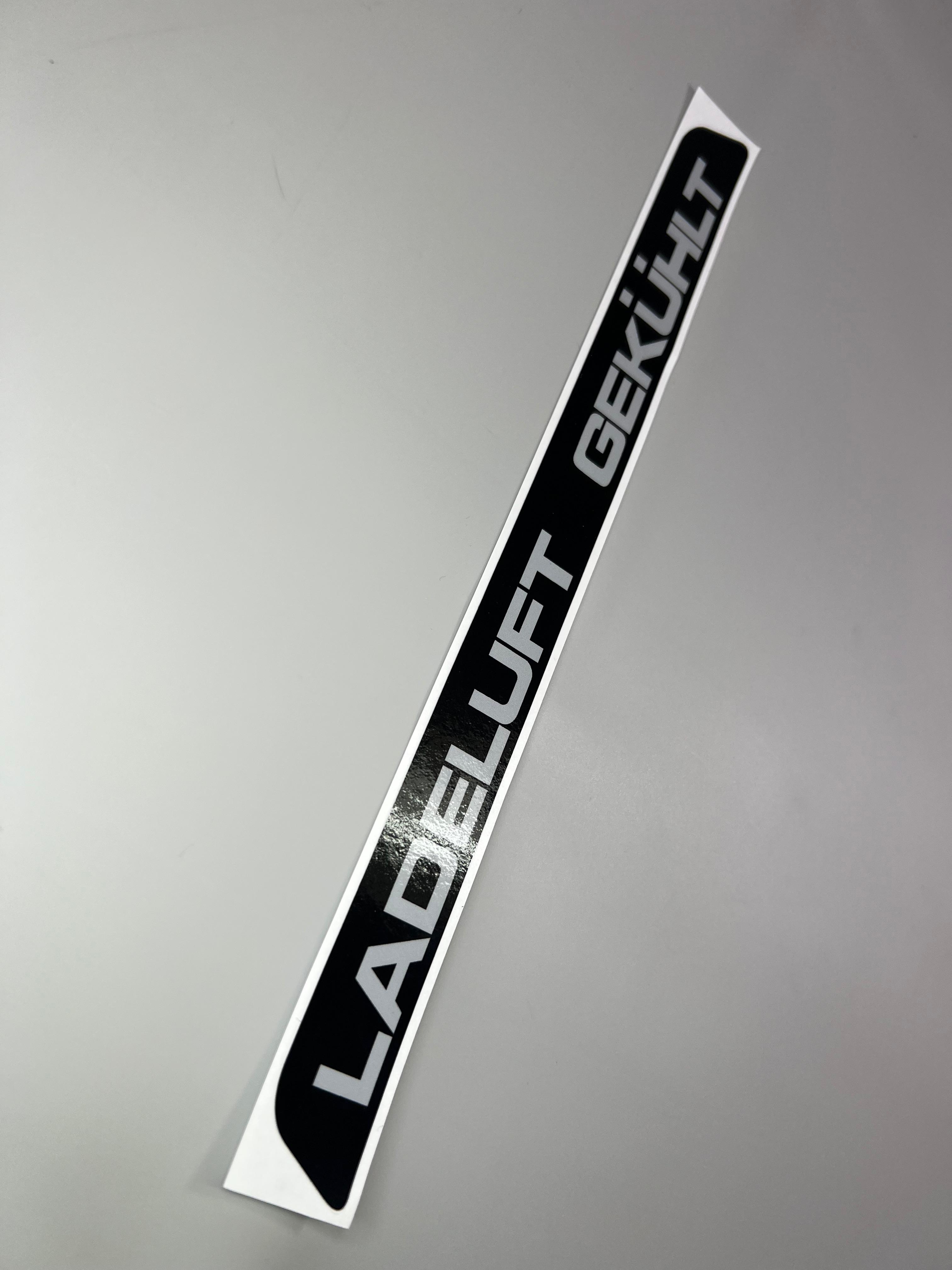 Aufkleber Intercooler und Ladeluft Gekühlt Kühler für das Lüfter Abdeckblech oberteil für Polo III G