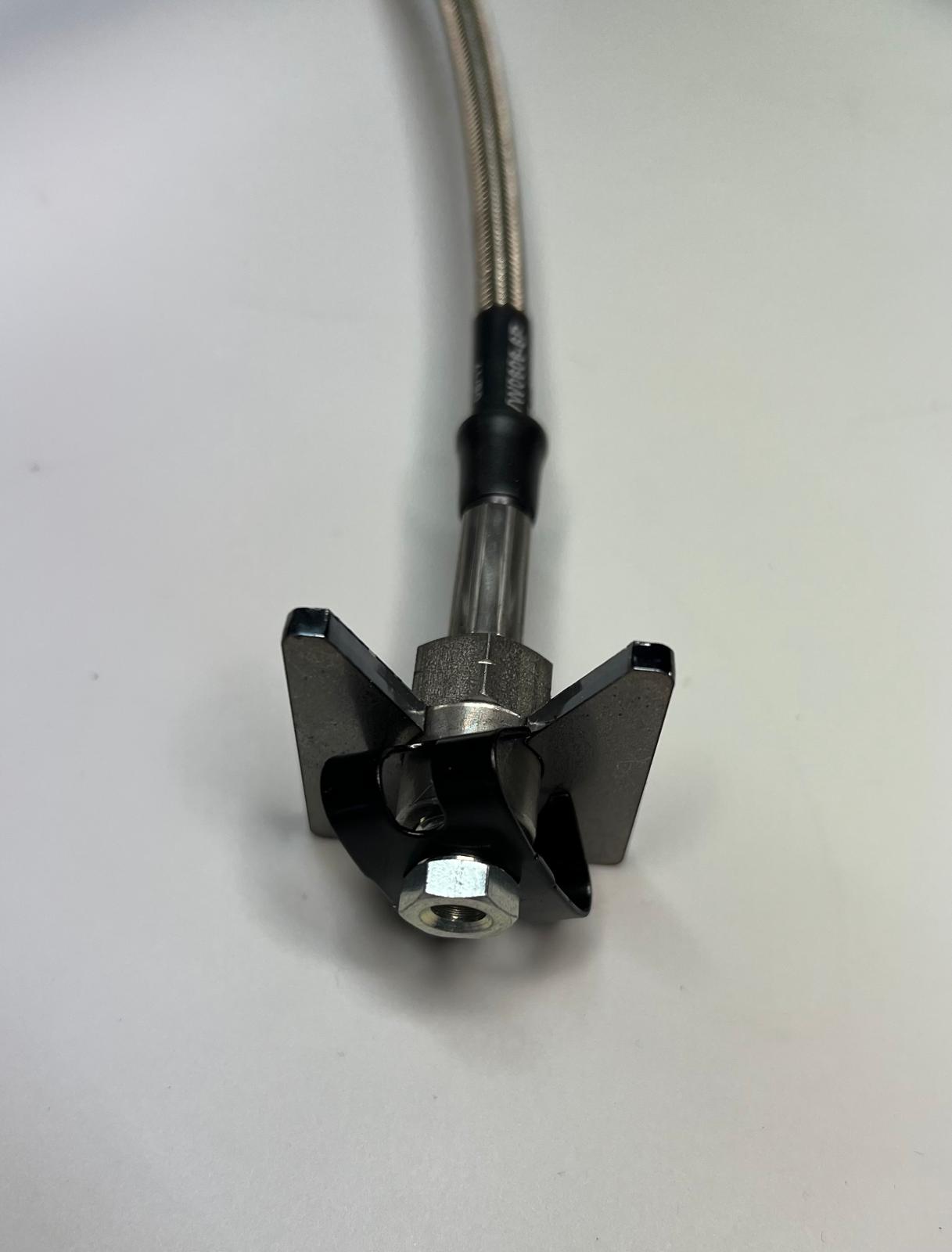 Halter für die Bremsschläuche zum anschweißen an der Hinterachse