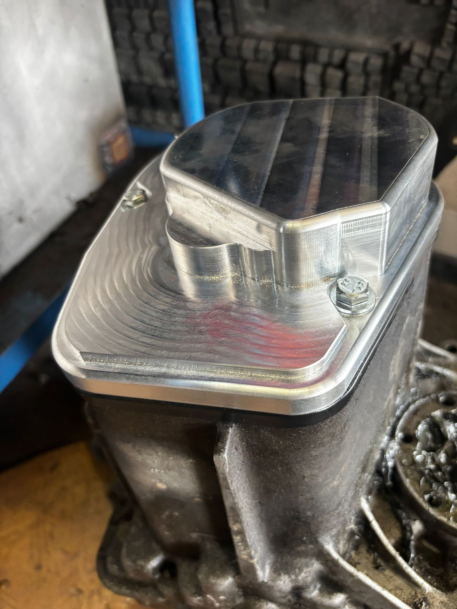 Getriebedeckel Abdeckung aus Aluminium für die 085 Getriebe Polo 5 Gang