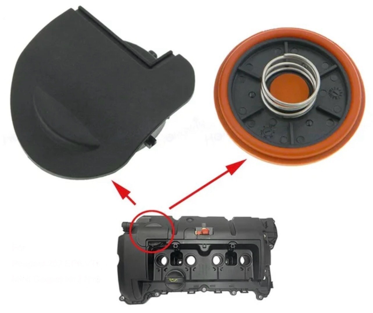 Neue Ventil Abdeckung Reparaturkit Ventilkappe Mit Membran Für Peugeot 207 EP6 VTI Citroen MINI Coop