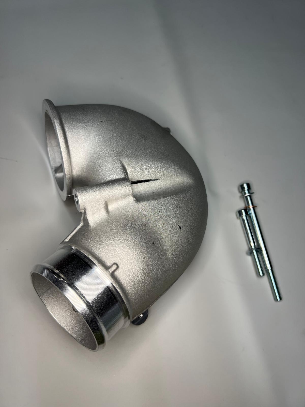 Auslassbogen 165° für G60 G-Lader mit großem Ladeluftkühler