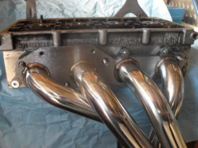 Adapterplatte für den 16V Schlepphebel Zylinderkopf mit G40 Fächerkrümmer