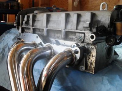 Adapterplatte für den 16V Schlepphebel Zylinderkopf mit G40 Fächerkrümmer