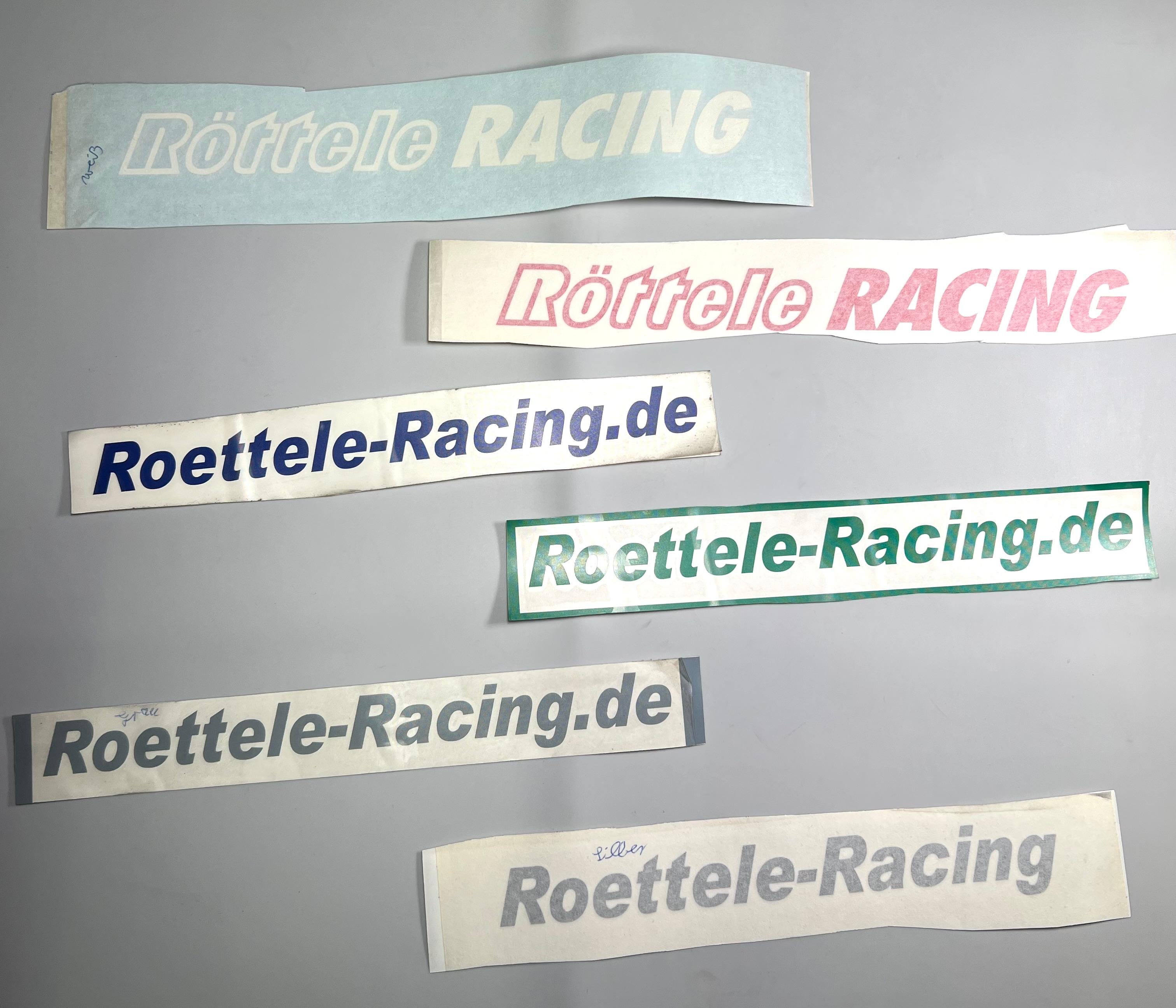 Aufkleber Folienschnitte Röttele-Racing 300 mm