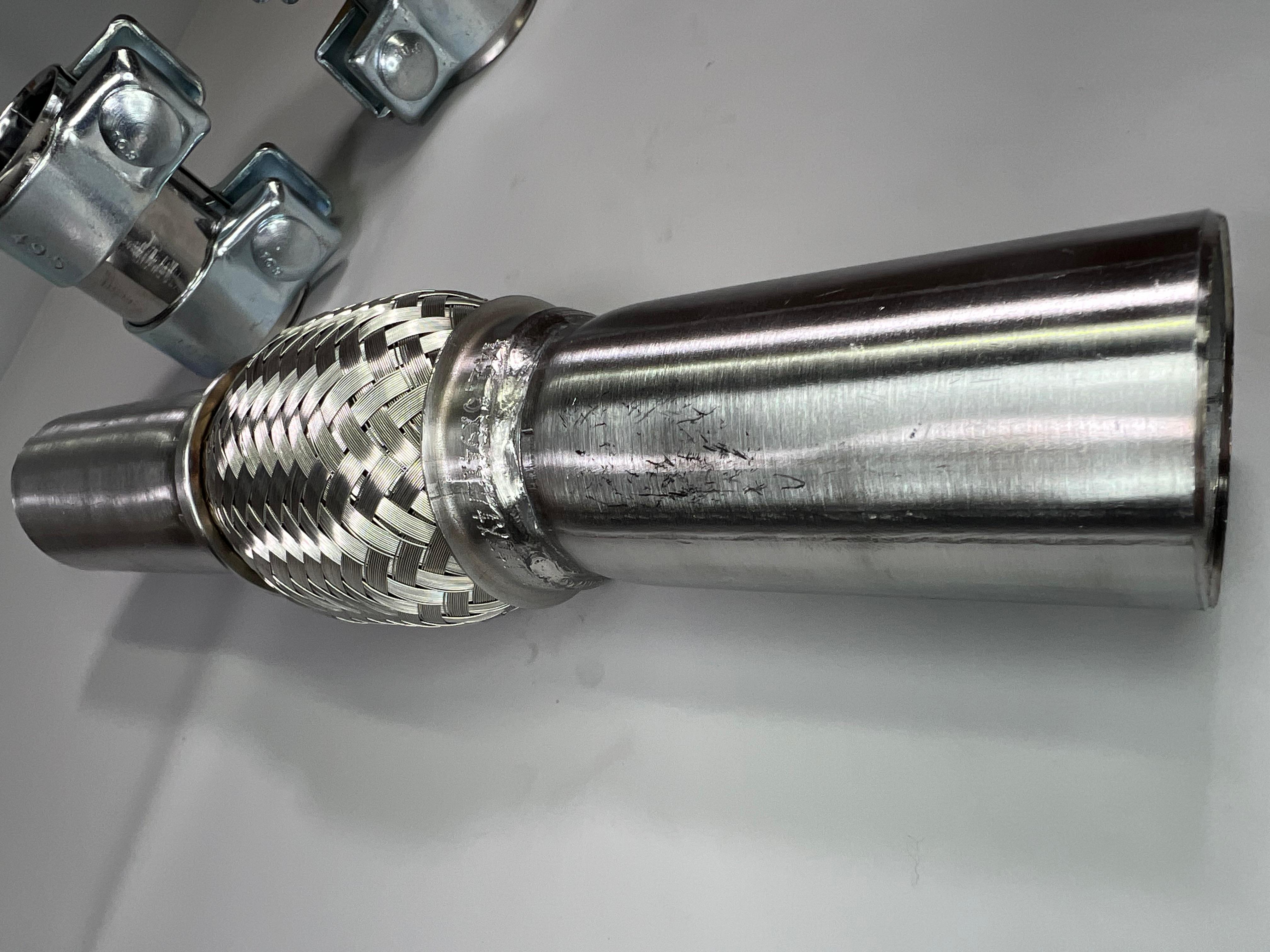 Flexrohr mit zwei Doppelschellen für den Polo G40 original Auspuff