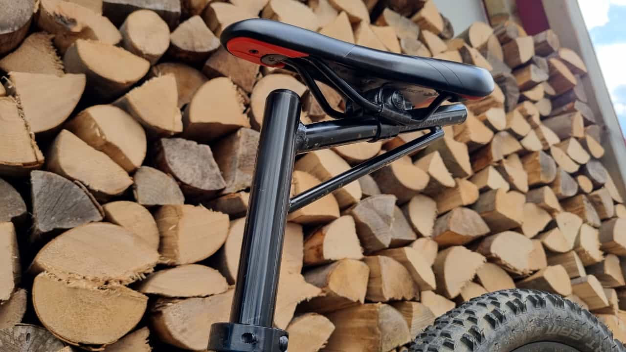 Fahrradsattelverlängerung, Fahrradsattel Sattel Verlängerung verschiebbar Farbe Schwarz