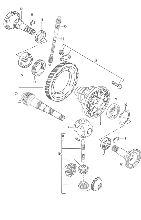 ARP 204-3002 Differential-Schrauben VAG 02A  Getriebe
