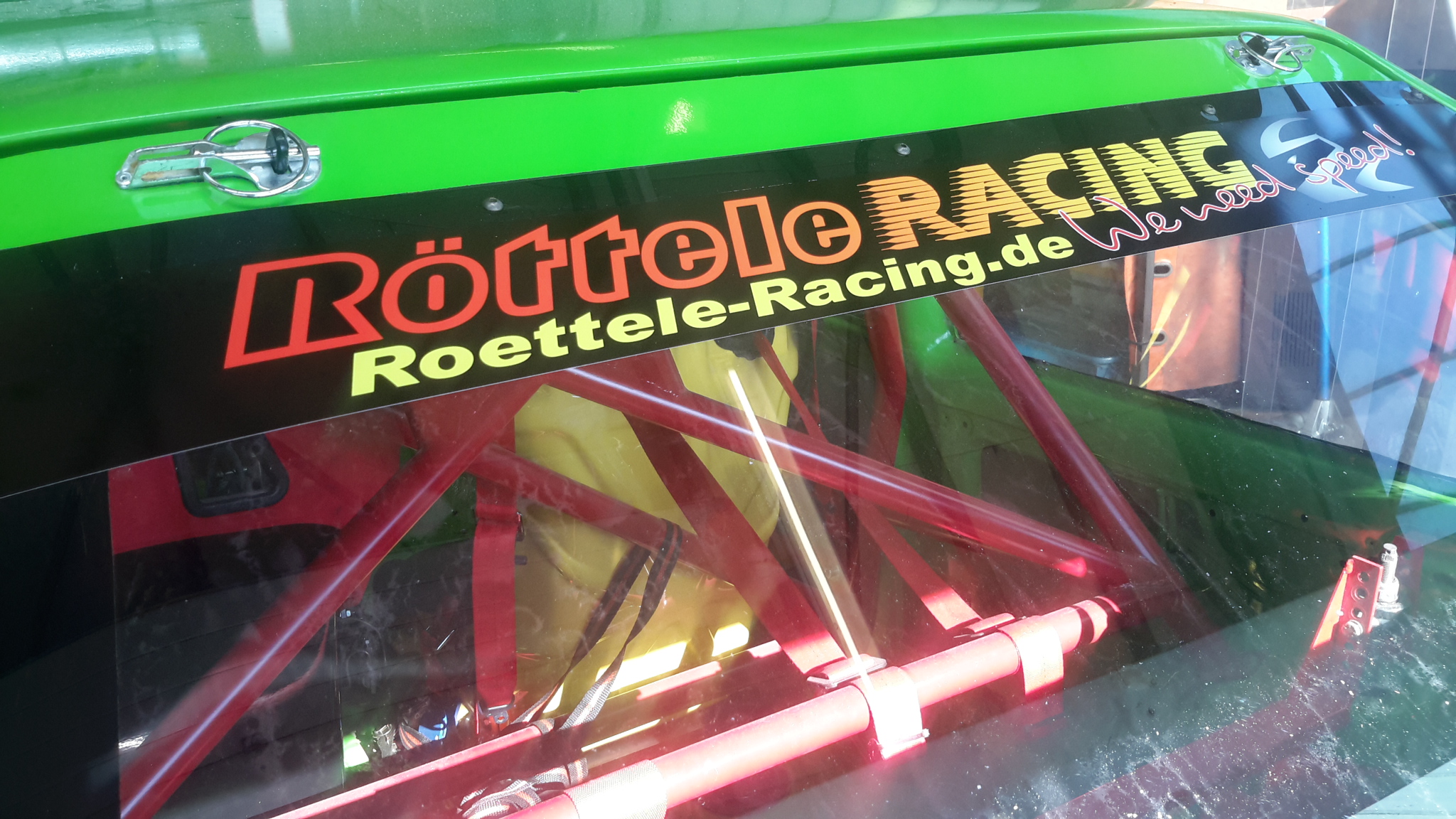 Aufkleber Röttele-Racing für die Front oder Heckscheibe