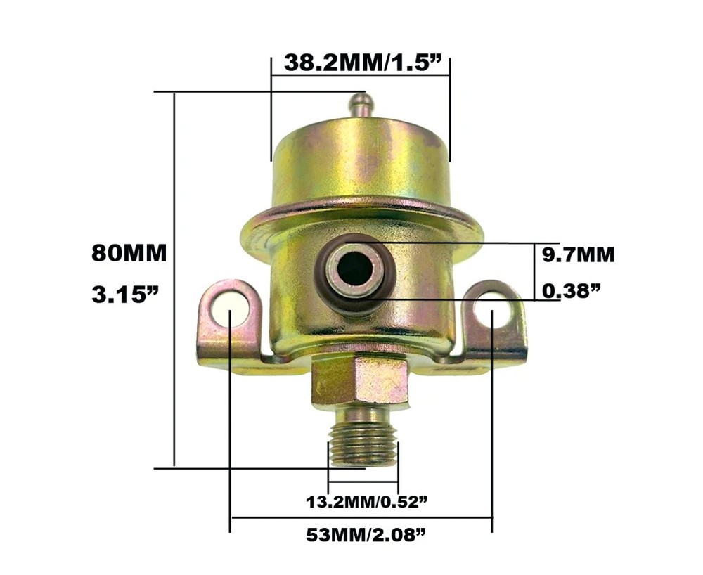 Benzindruckregler Kraftstoffdruckregler 2,5 bis 2,7 bar für PORSCHE 924 944 Turbo