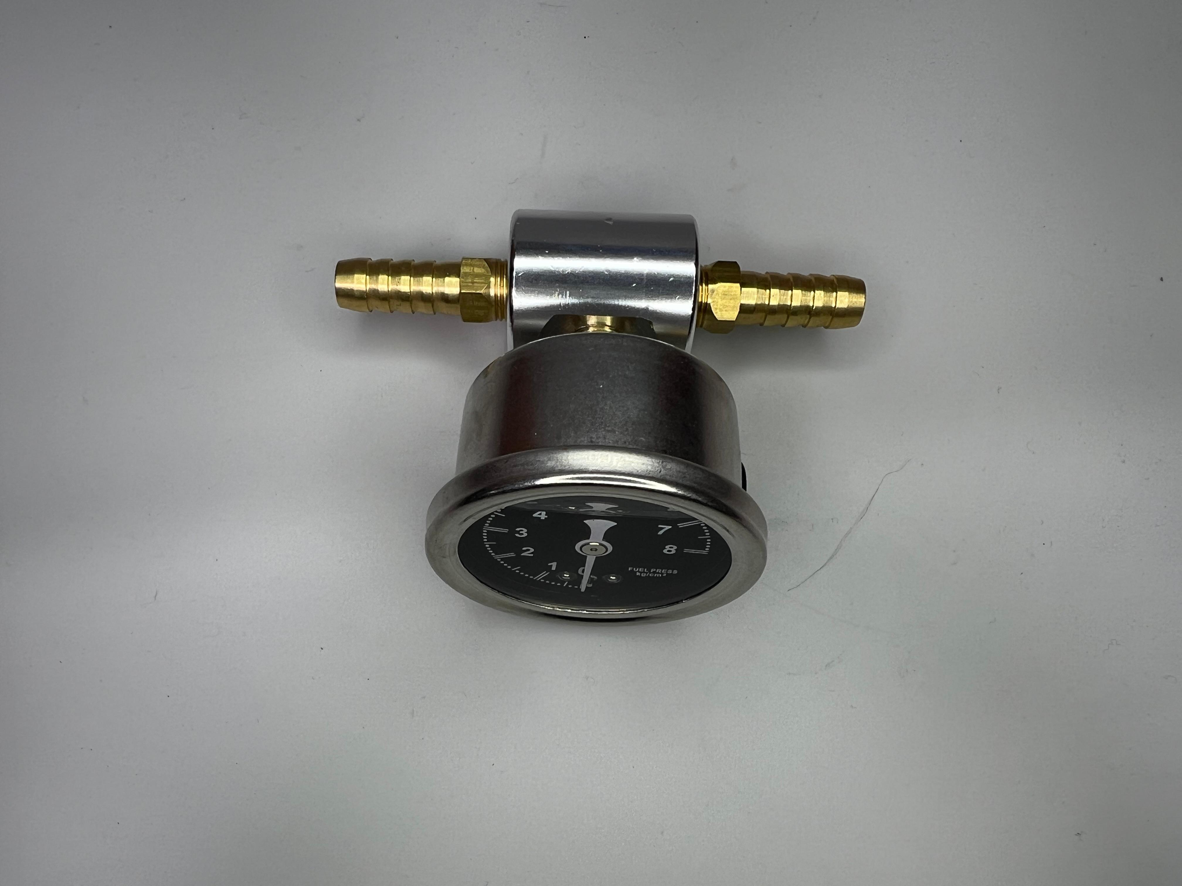 Kraftstoff Druckanzeige von 0 bis 8/11 bar mit passendem Adapter