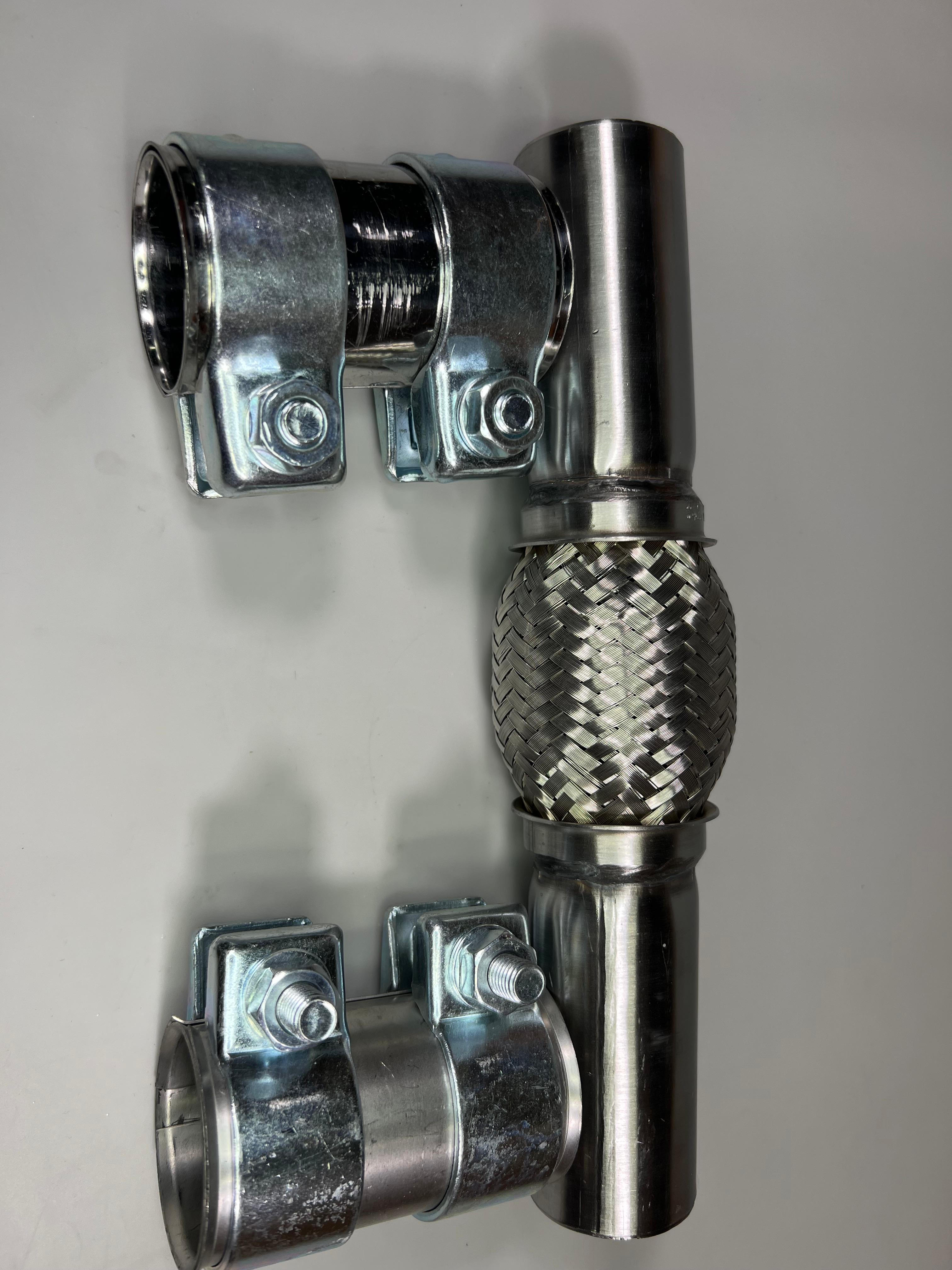 Flexrohr mit zwei Doppelschellen für den Polo G40 original Auspuff
