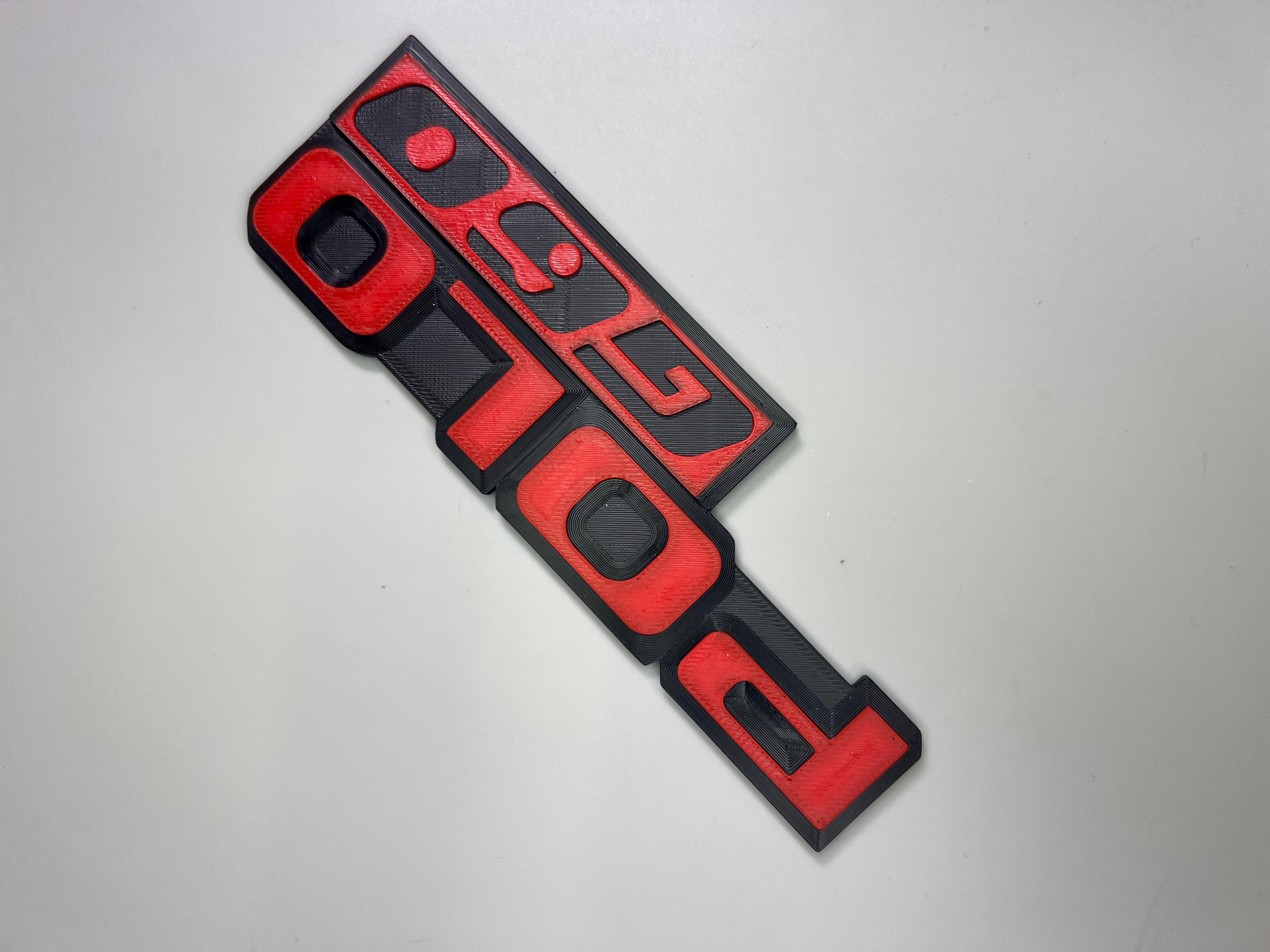 Emblem für den Polo G60 Heckdeckel zum Kleben aus Kunststoff