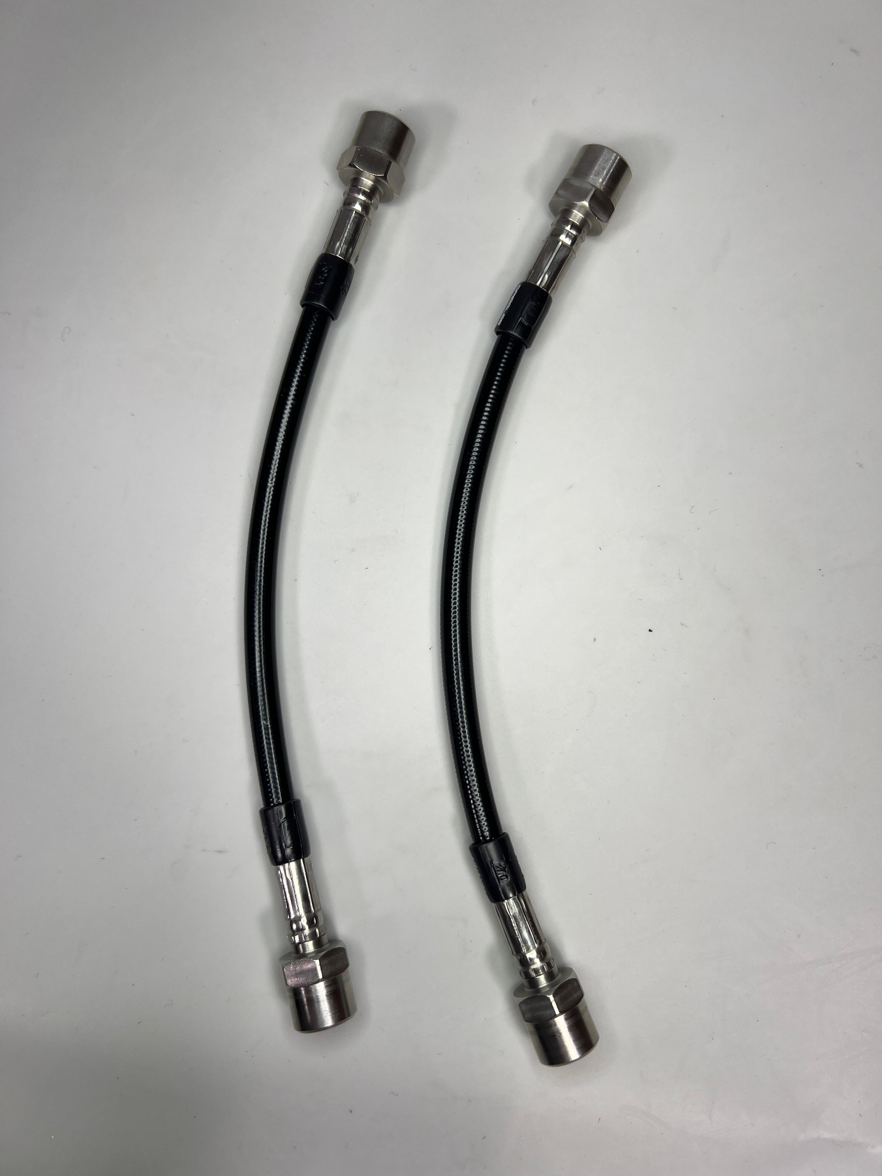 Bremsschlauchsatz für VW Polo G40 vorne und hinten Stahlflexleitung Farbe schwarz