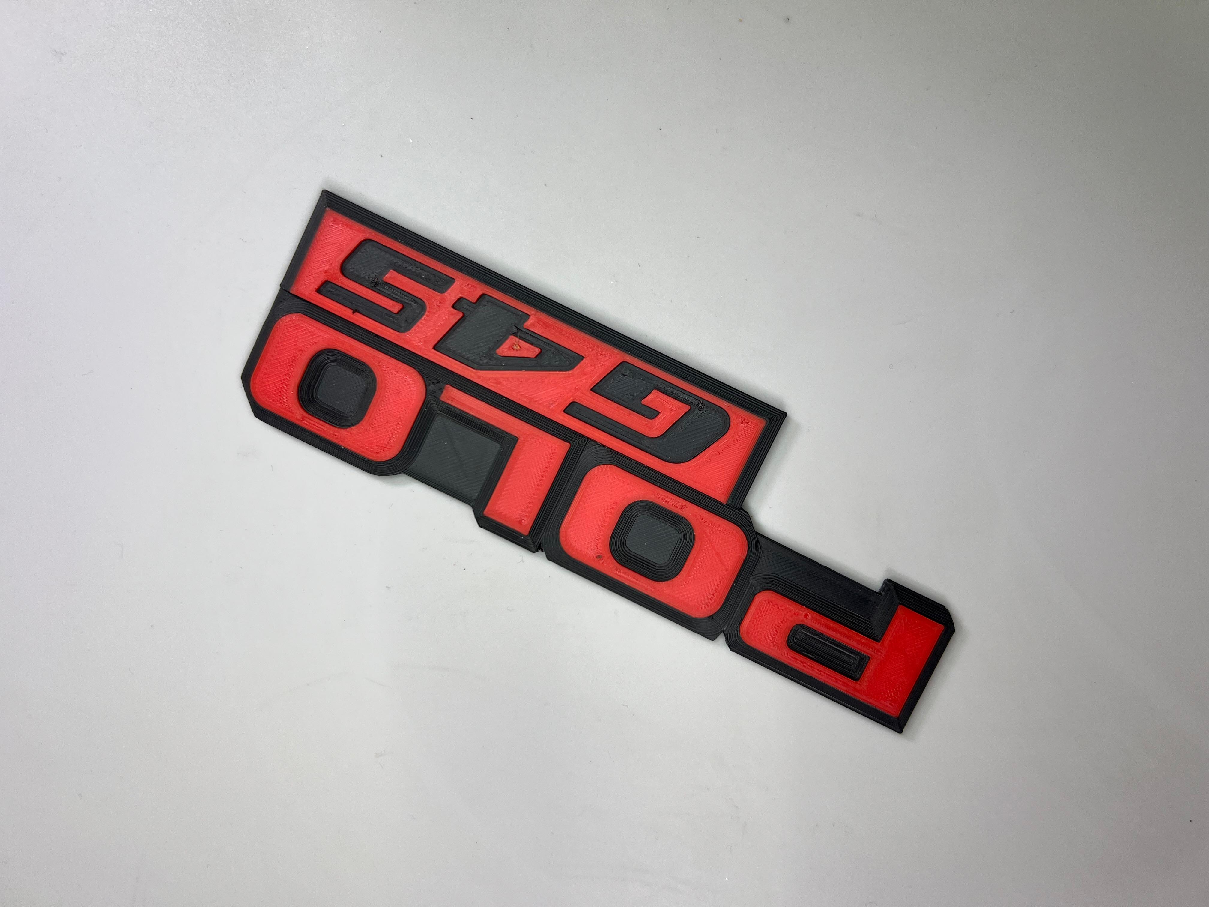 Emblem für den Polo G45 Heckdeckel zum Kleben aus Kunststoff