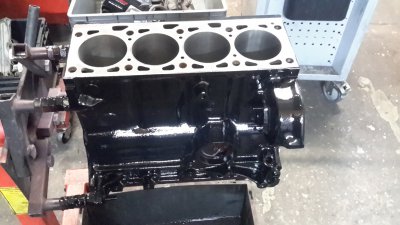 Lack für den Motorblock mit Grundierung Klarlack und der Arbeitszeit