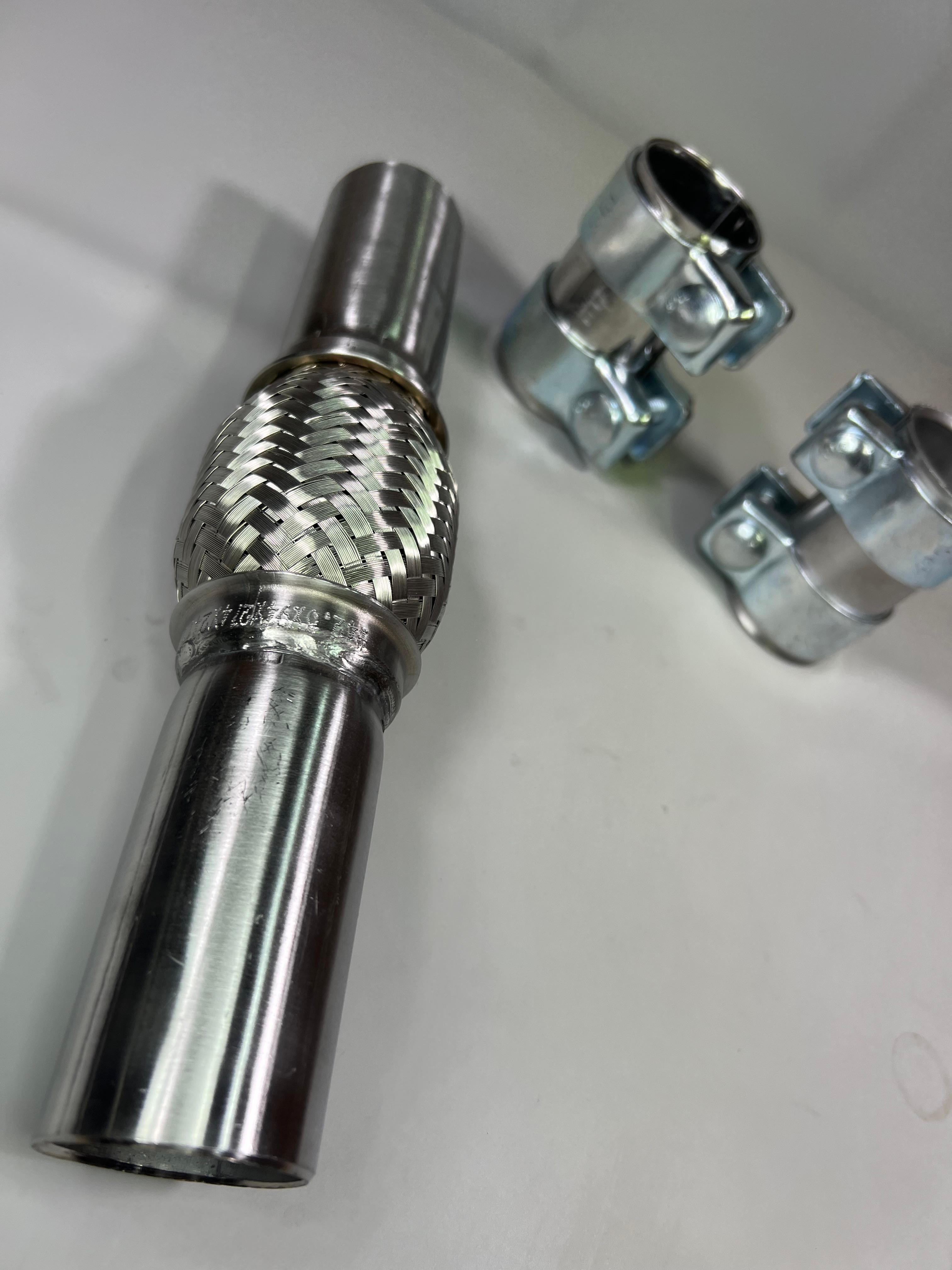 Flexrohr mit zwei Doppelschellen für den Polo G40 original Auspuff