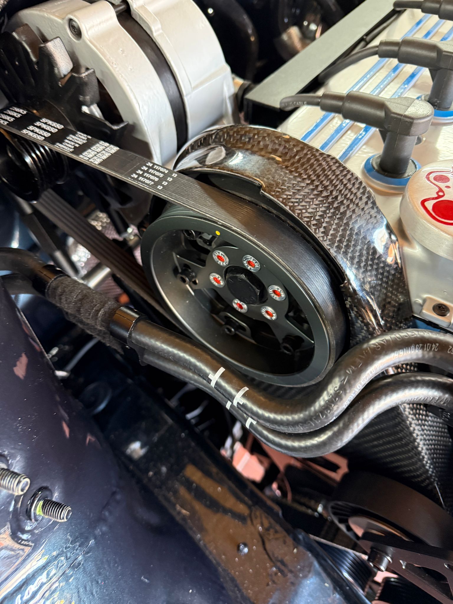 Verstellbares Nockenwellenrad für die 16VG60 Motoren mit 5PK Flachriemenrad zum Generator