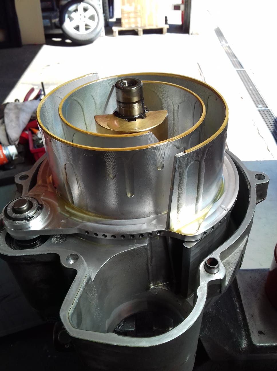 Gegengewicht aus Messing für G60 Lader / G65 Lader. Das Gegengewicht wird gebraucht, um Schwingungen