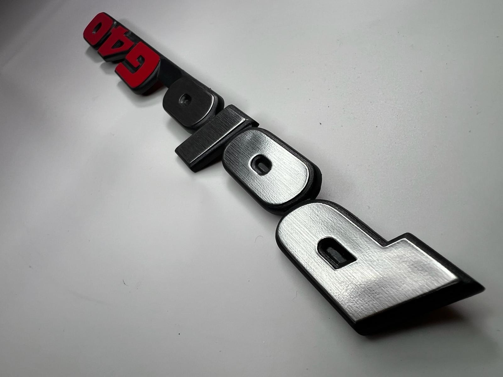 Hinterer Schriftzug Emblem für Polo G40 für VW Polo 2F mit der Teilenummer : 871 853 687 E