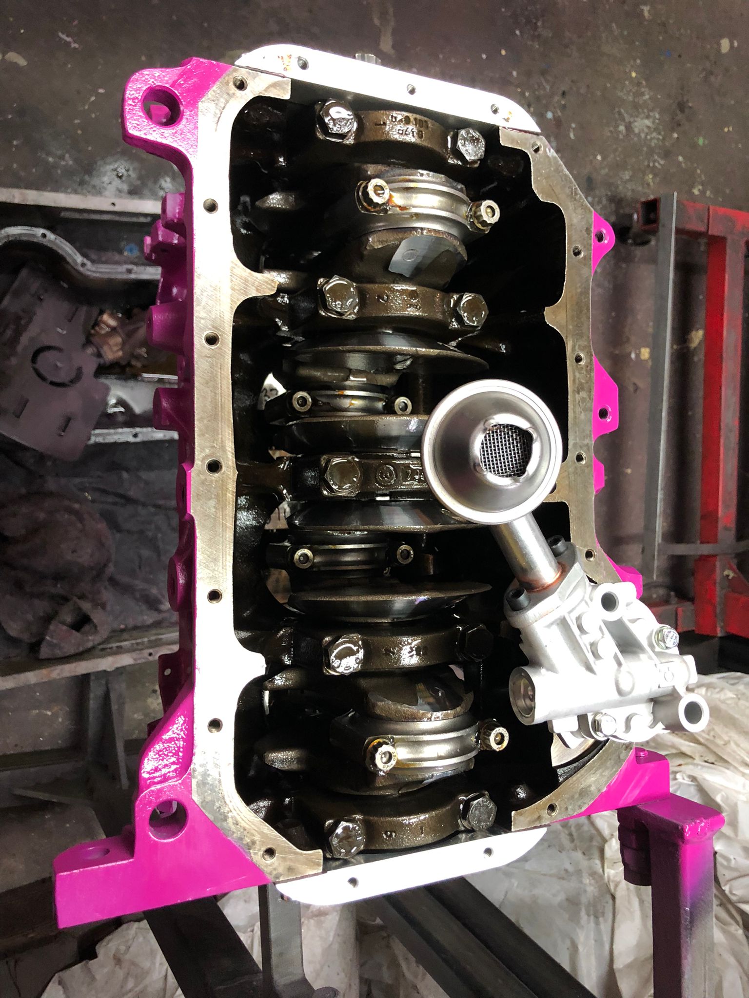 Motorblock 1,9 Liter  VW G60 mit Wiseco Kolben und K1 Pleuel
