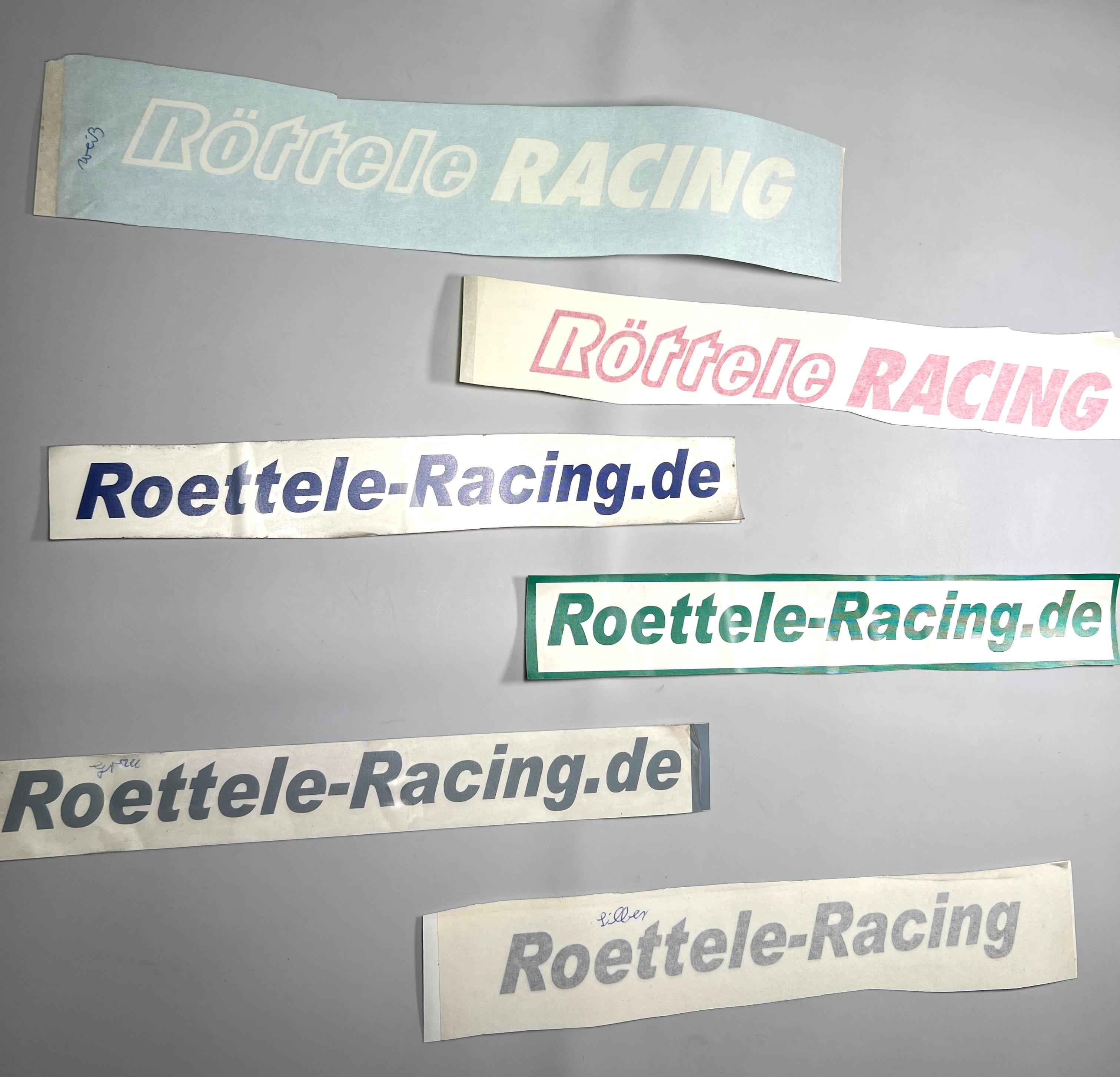 Aufkleber Folienschnitte Röttele-Racing 300 mm