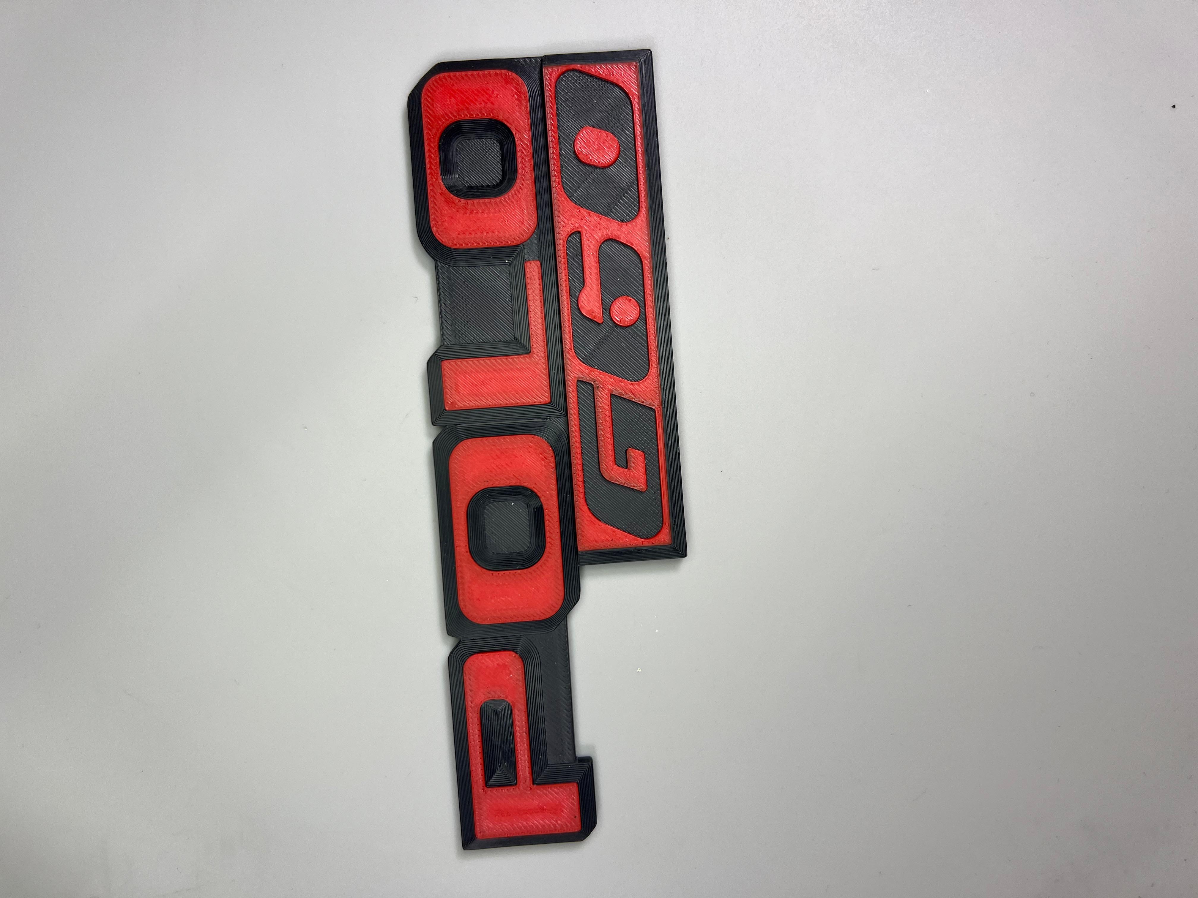 Emblem für den Polo G60 Heckdeckel zum Kleben aus Kunststoff