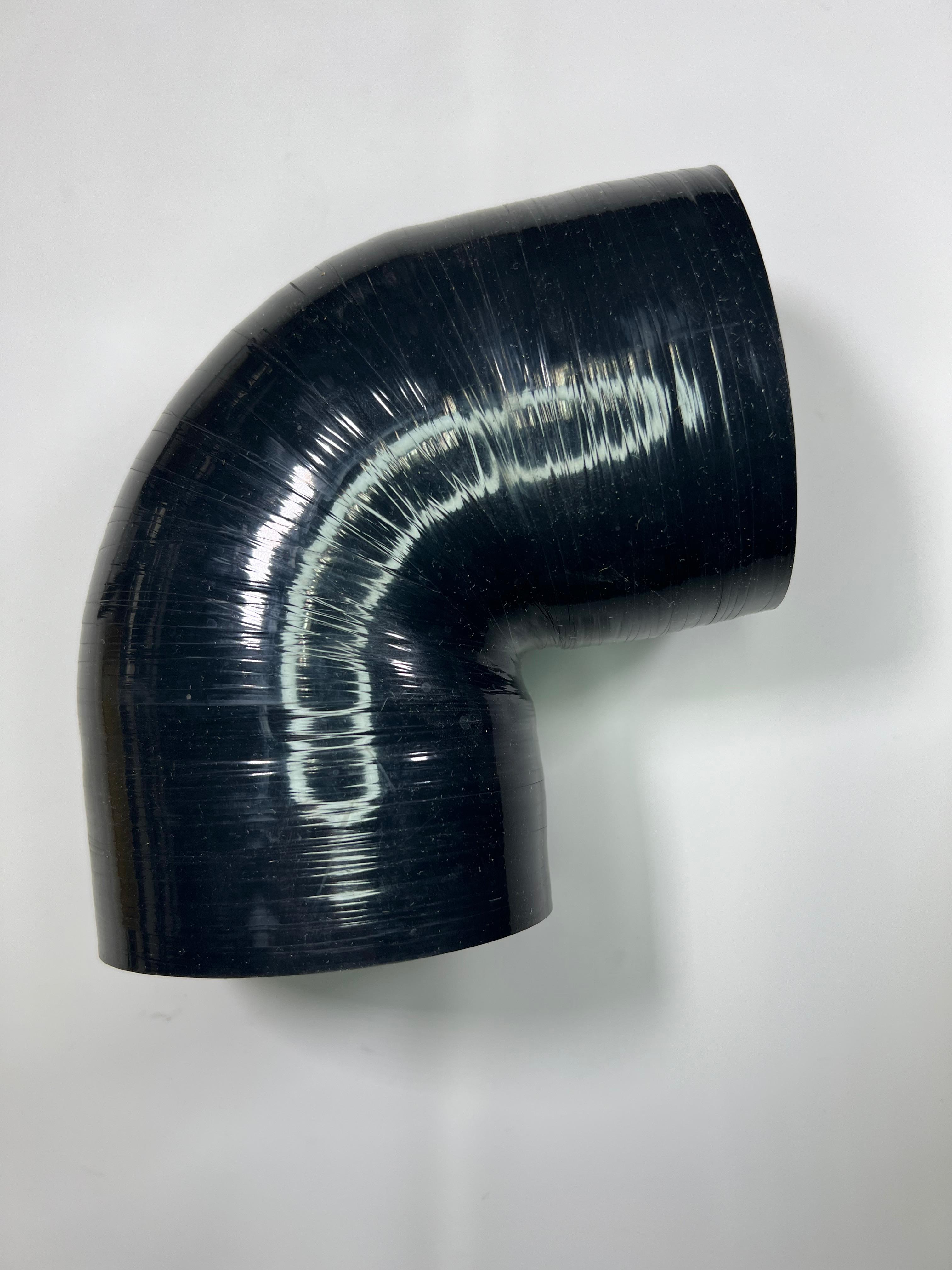 Ladedruckschlauch 90° aus Silikon 96 mm innen und 105mm außen