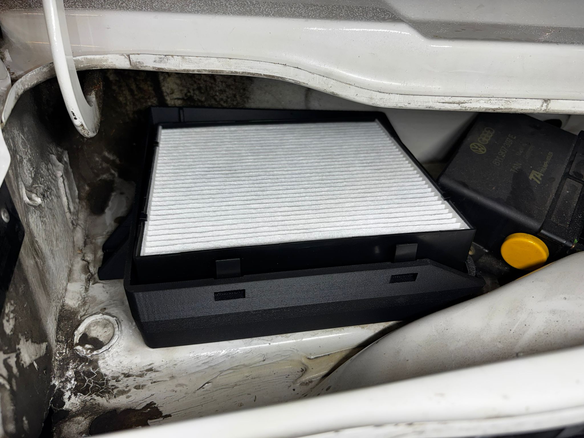 Innenraumfilter Pollenfilter Nachrüst Kit Filter mit Rahmen für den Golf 2 VW GOLF II 19E und  1G1