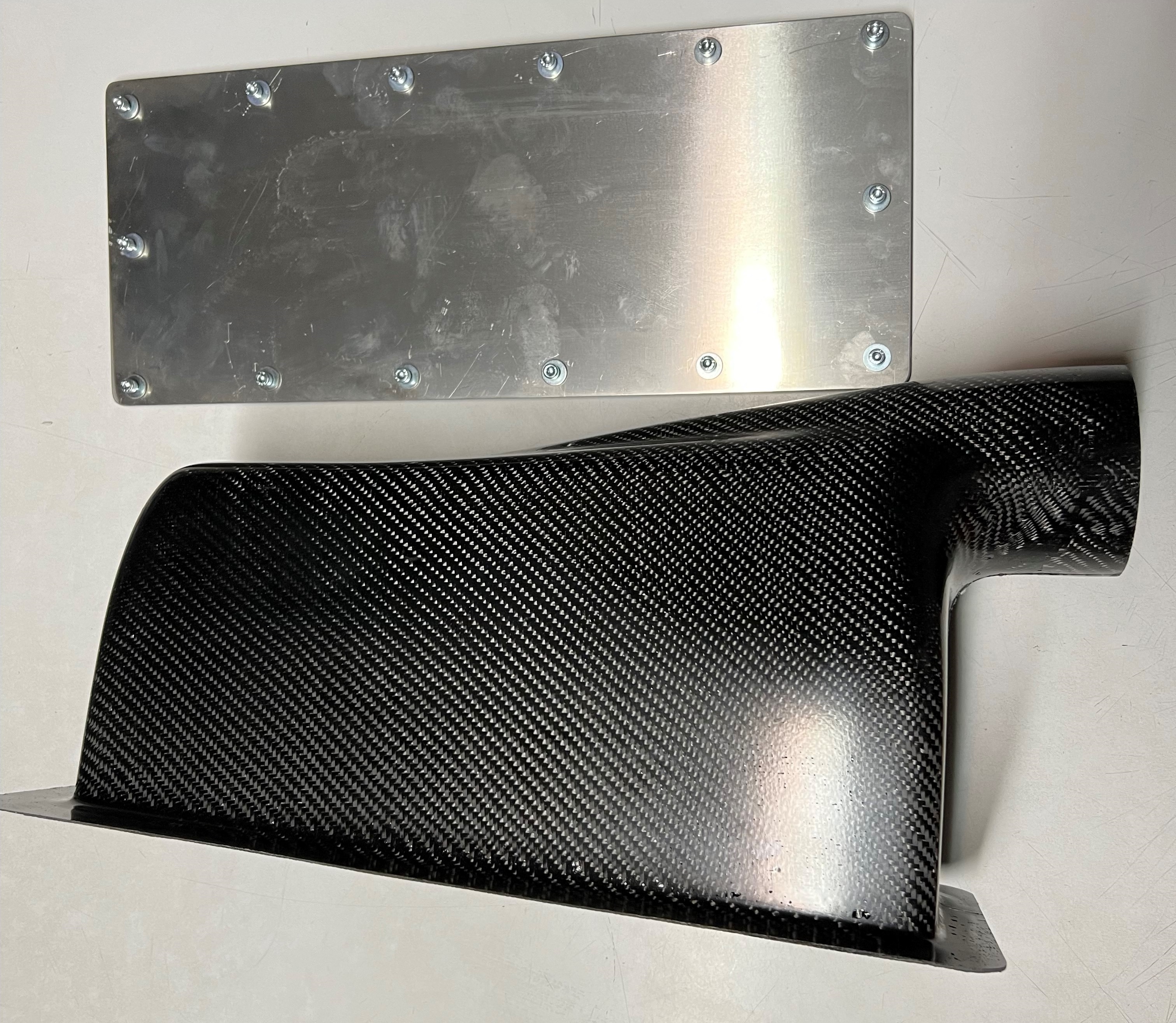 Carbon Airbox Luftsammler groß für unsere Polo und Golf mit Einzeldrosselanlage oder Doppelvergaser