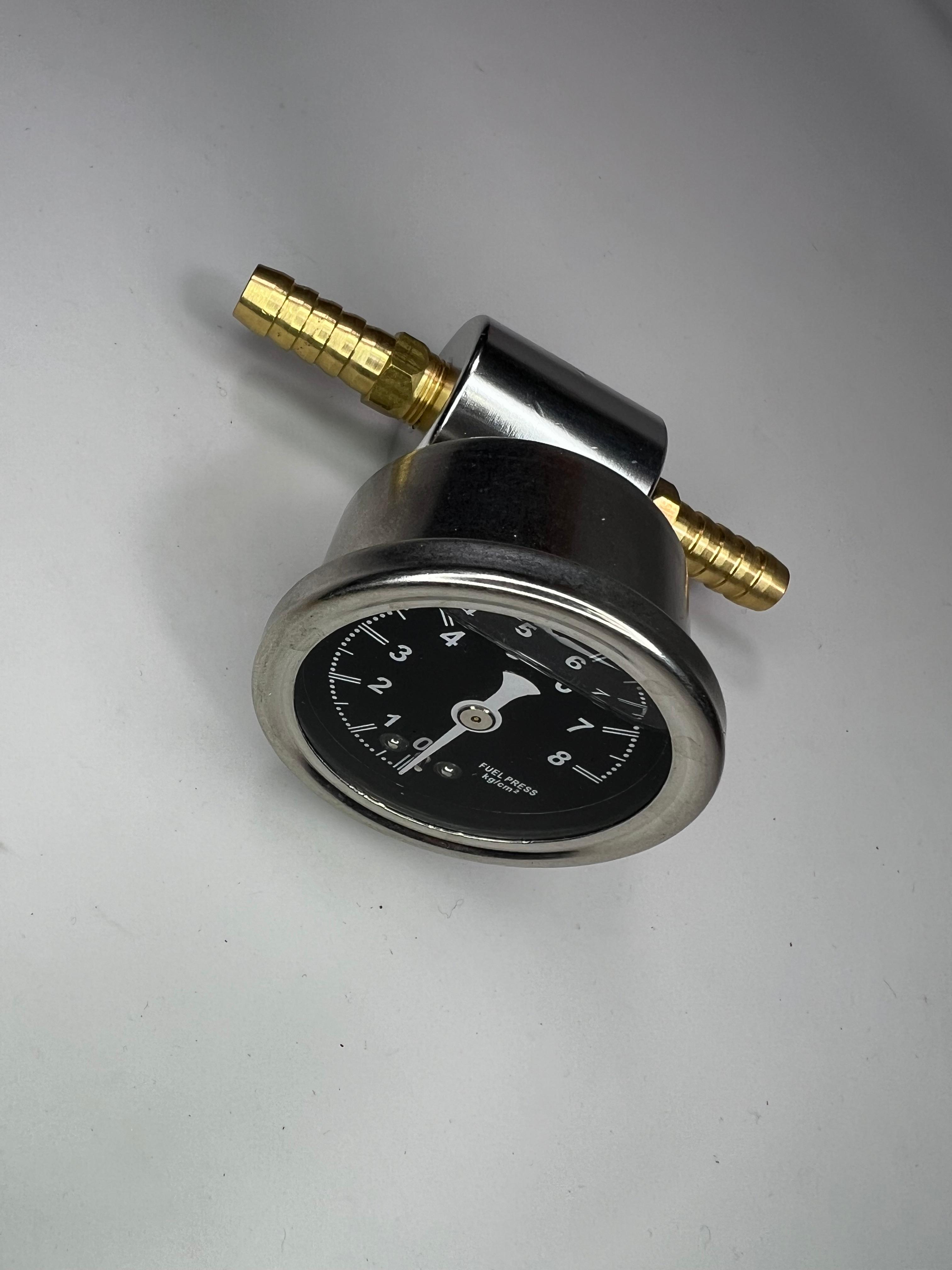 Kraftstoff Druckanzeige von 0 bis 8/11 bar mit passendem Adapter
