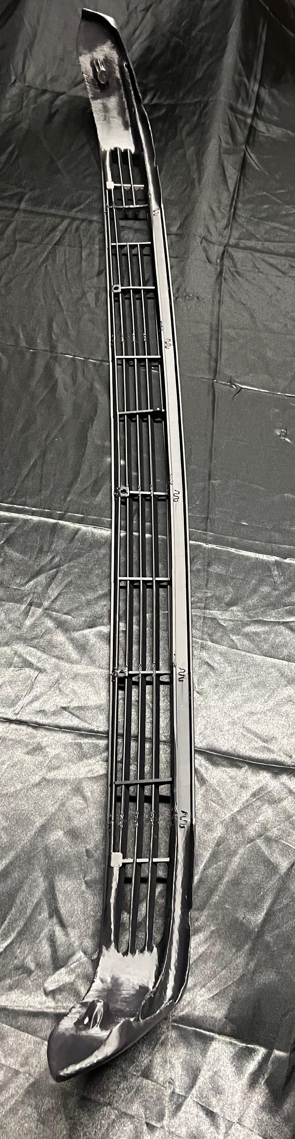 Polo II G40 original Frontspoiler als Nachbau mit Schrauben Nieten und Clips