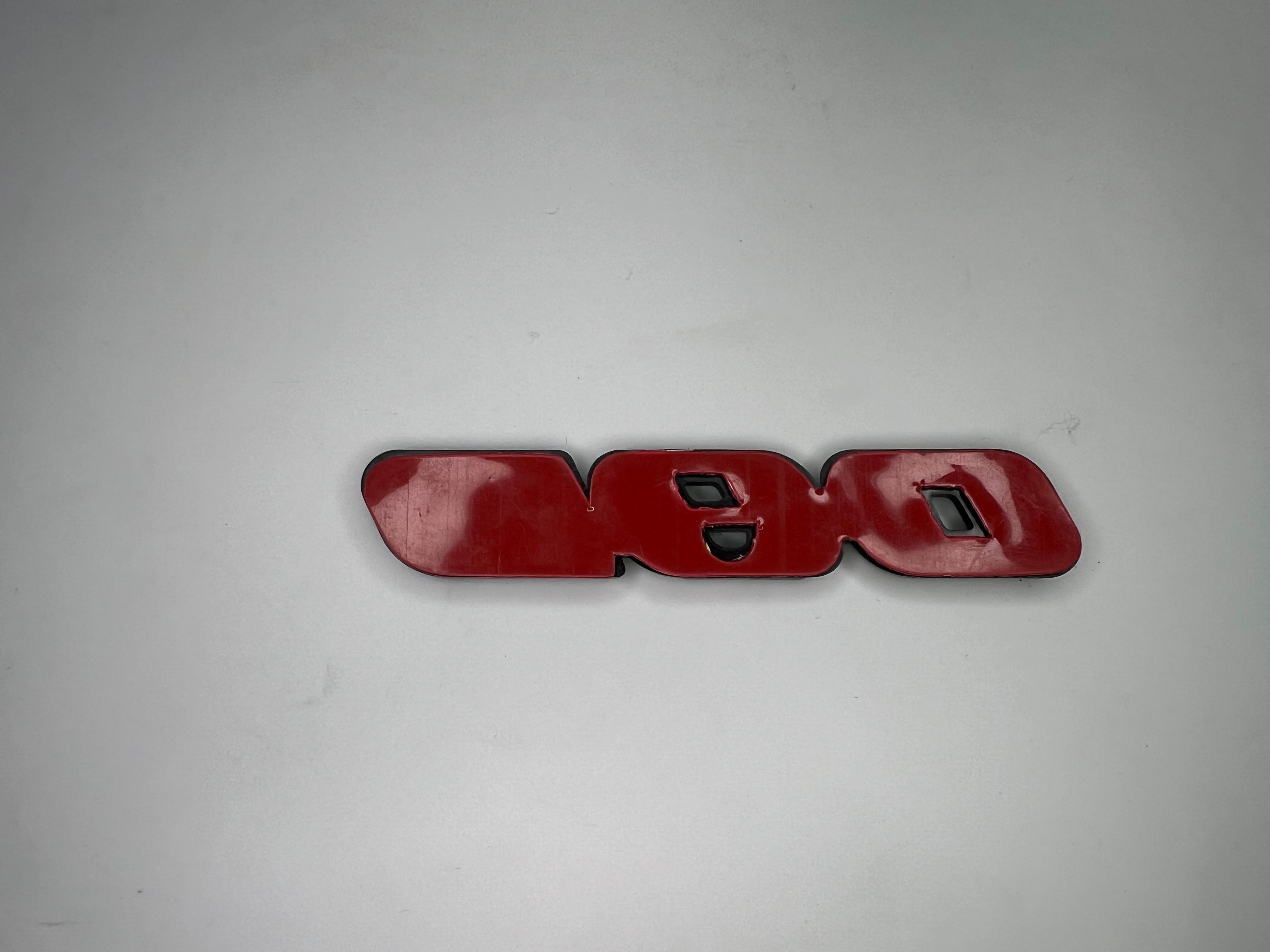 Emblem G60 Rot und Schwarz aus Kunststoff für Golf Corrado und Passat zum Aufkleben