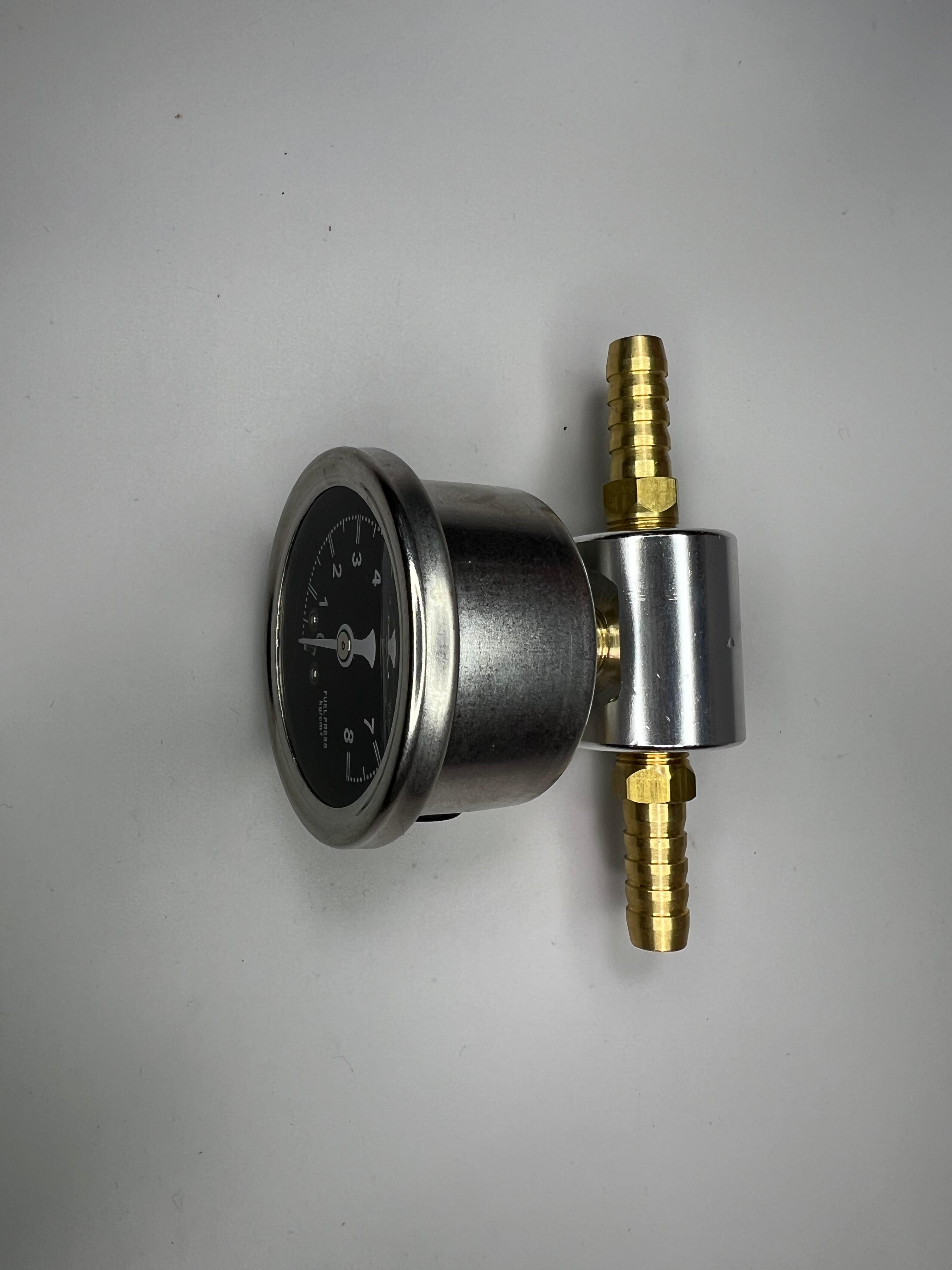 Kraftstoff Druckanzeige von 0 bis 8/11 bar mit passendem Adapter