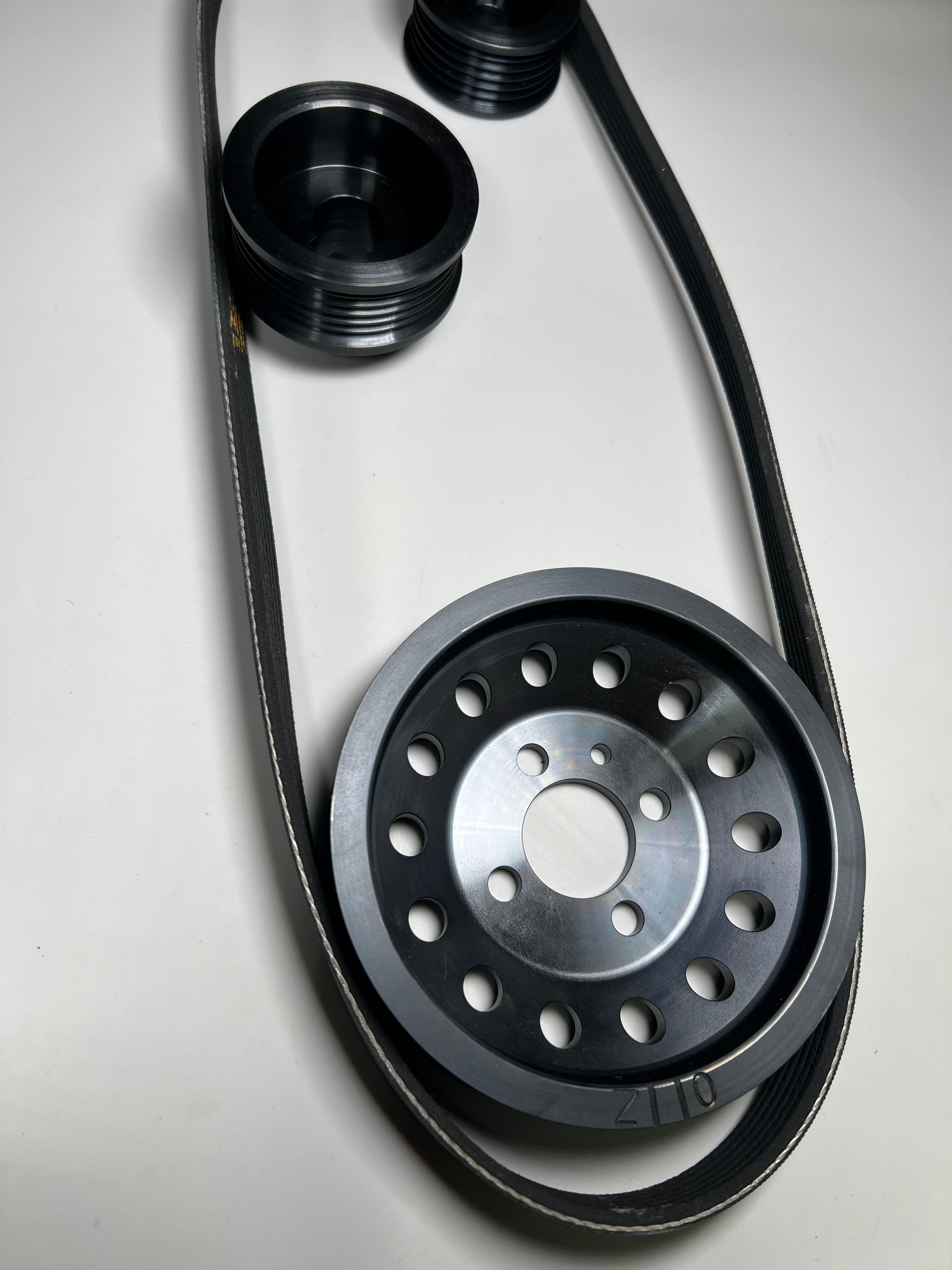 Riementrieb 6PK mit Chip und 65er Laderrad für Polo G40 Motoren