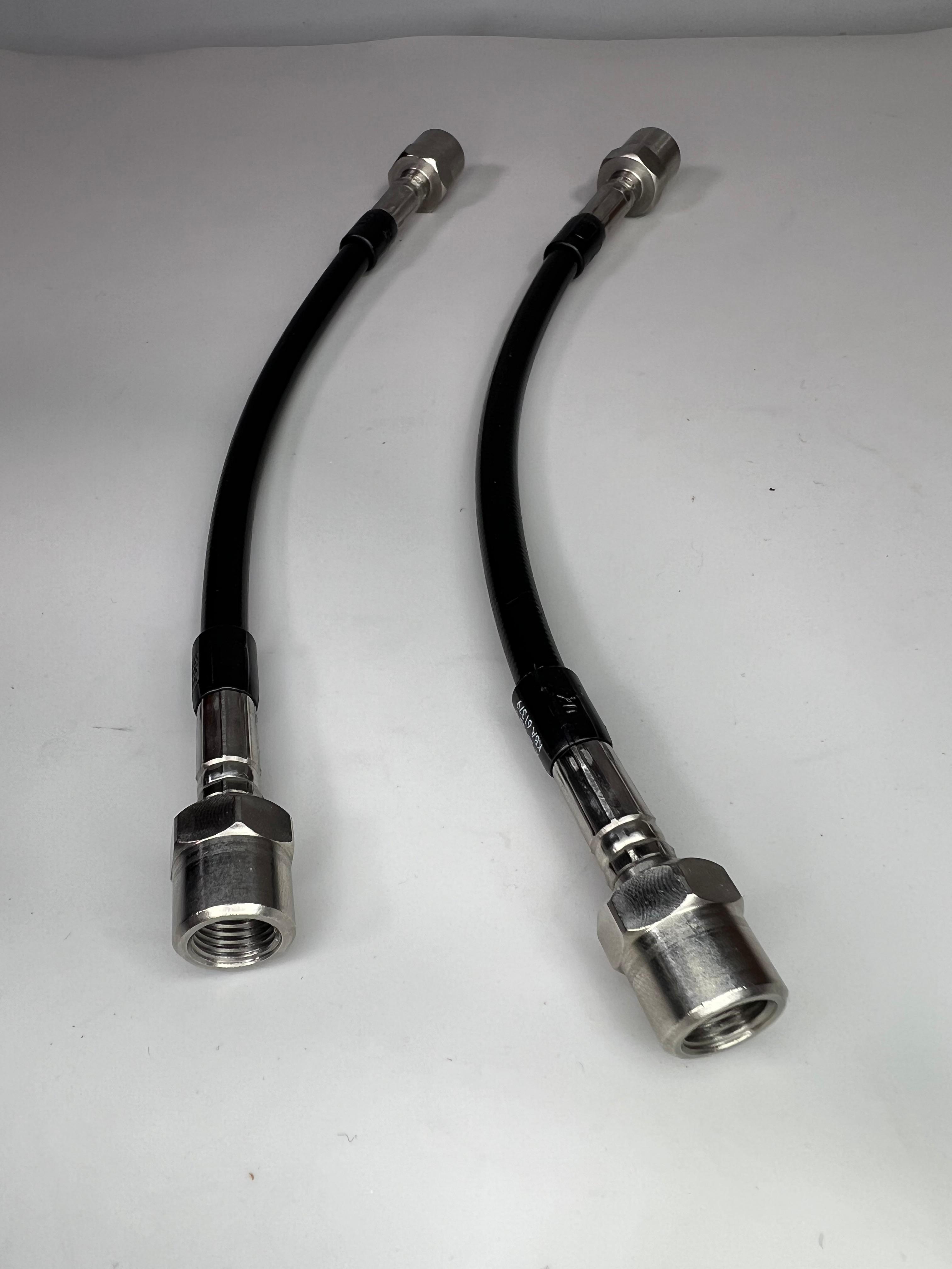 Bremsschlauchsatz für VW Polo G40 vorne und hinten Stahlflexleitung Farbe schwarz
