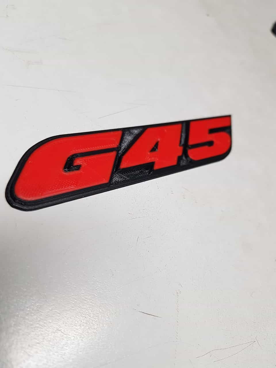 Polo G45 Emblem für den Kühlergrill oder den Heckdeckel aus Kunststoff zum aufkleben