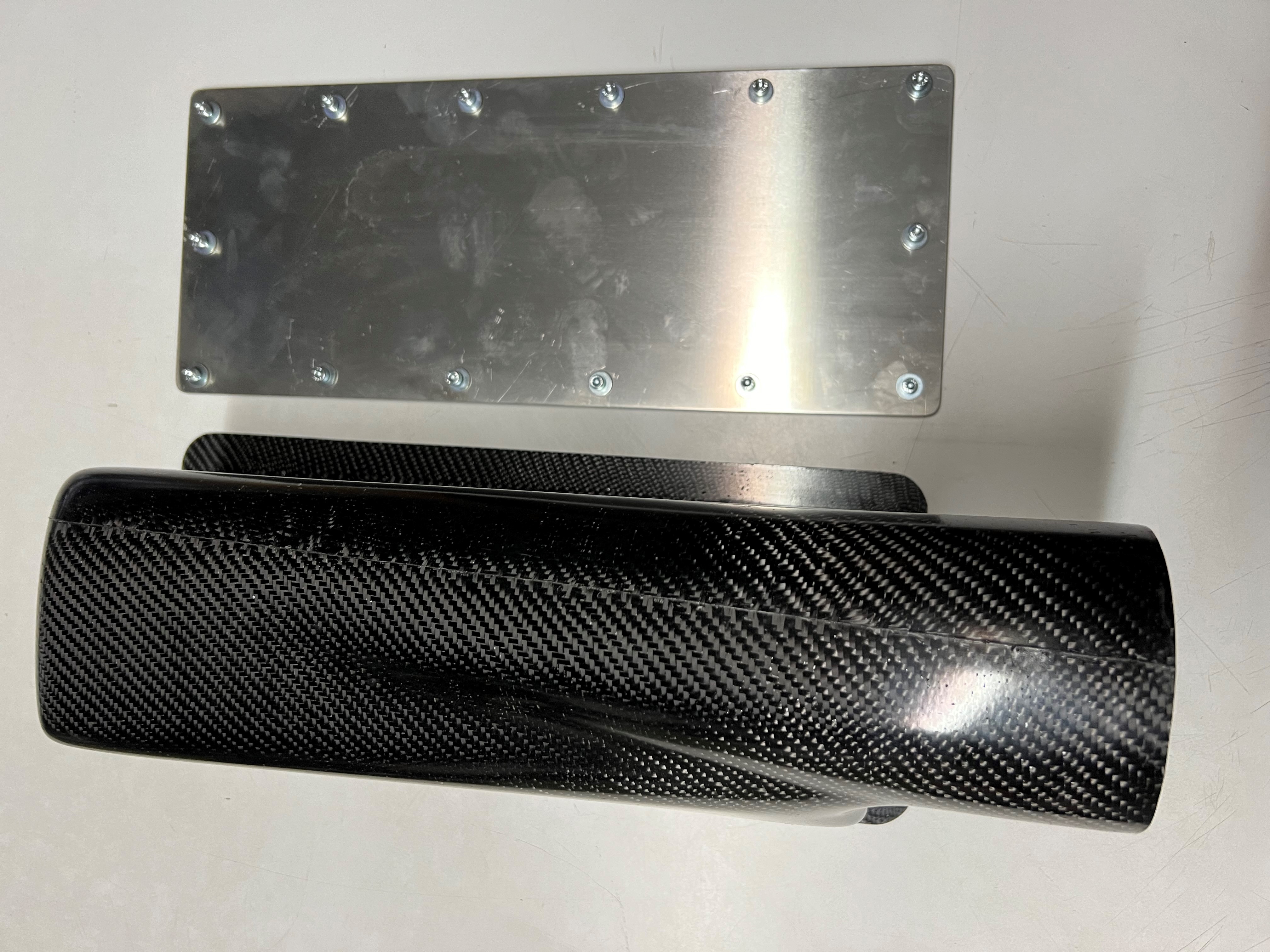 Carbon Airbox Luftsammler groß für unsere Polo und Golf mit Einzeldrosselanlage oder Doppelvergaser